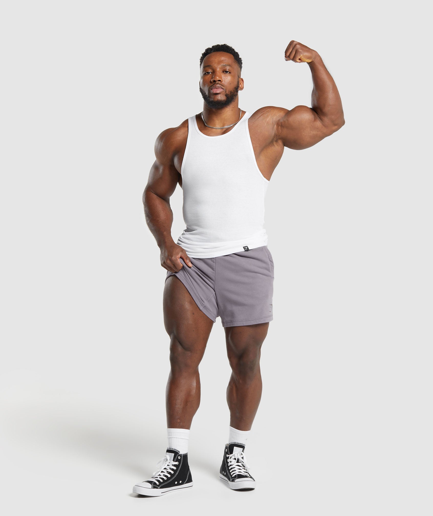 Gymshark Power Washed 5" Shorts - Fog Purple