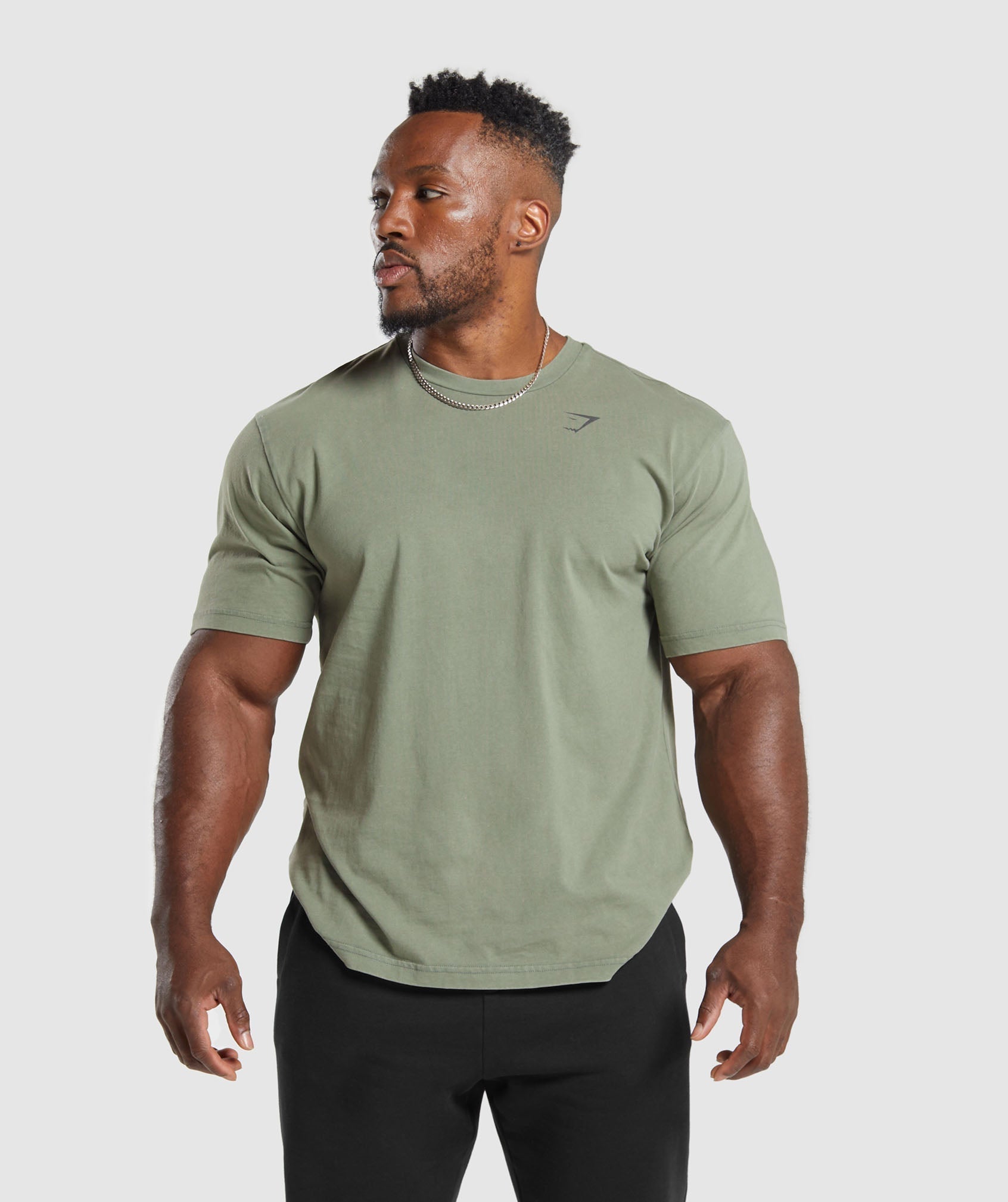 Gymshark Power Washed T-Shirt - Dusk Green