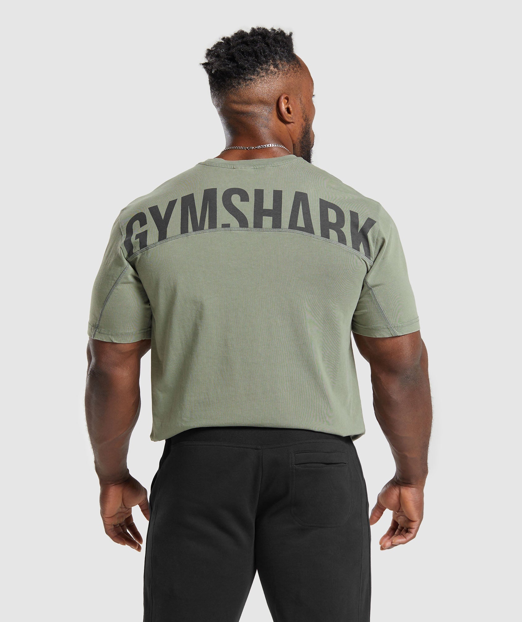 Gymshark Power Washed T-Shirt - Dusk Green
