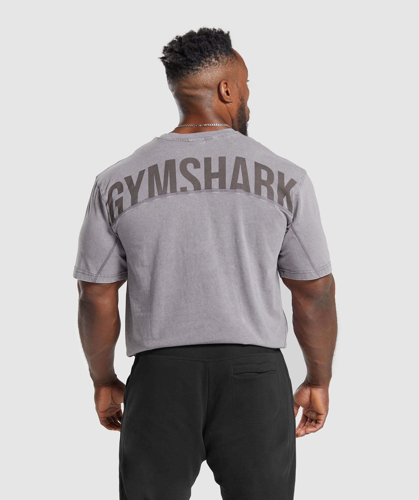 Gymshark Power Washed T-Shirt - Fog Purple