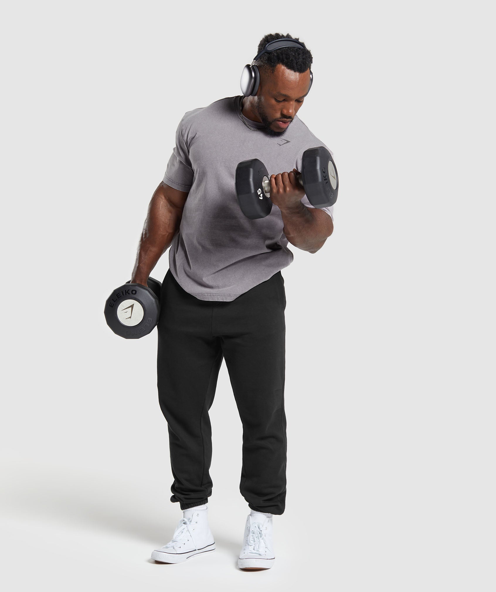 Gymshark Power Washed T-Shirt - Fog Purple