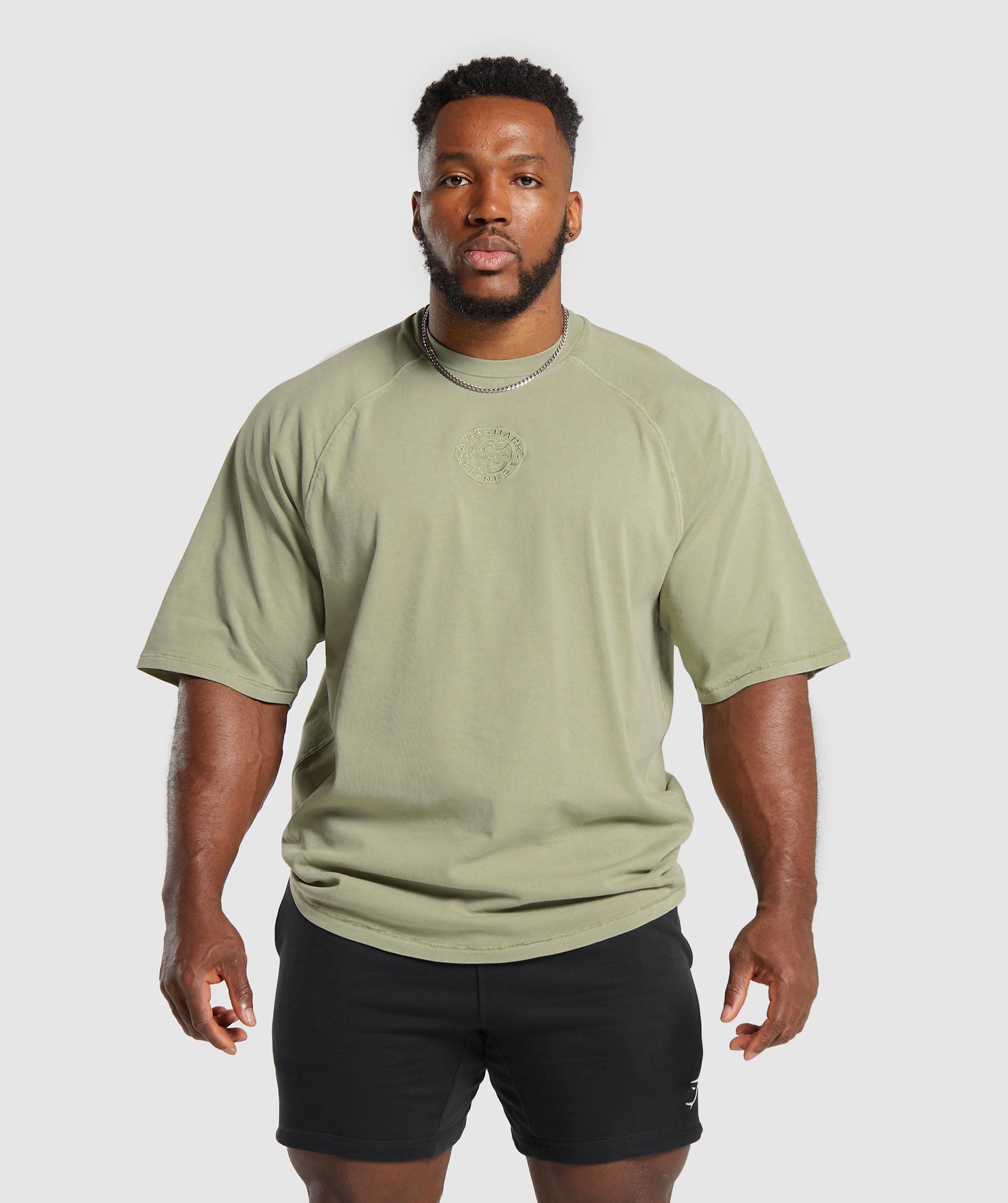 Gymshark Premium Legacy T-Shirt - Natural Sage Green