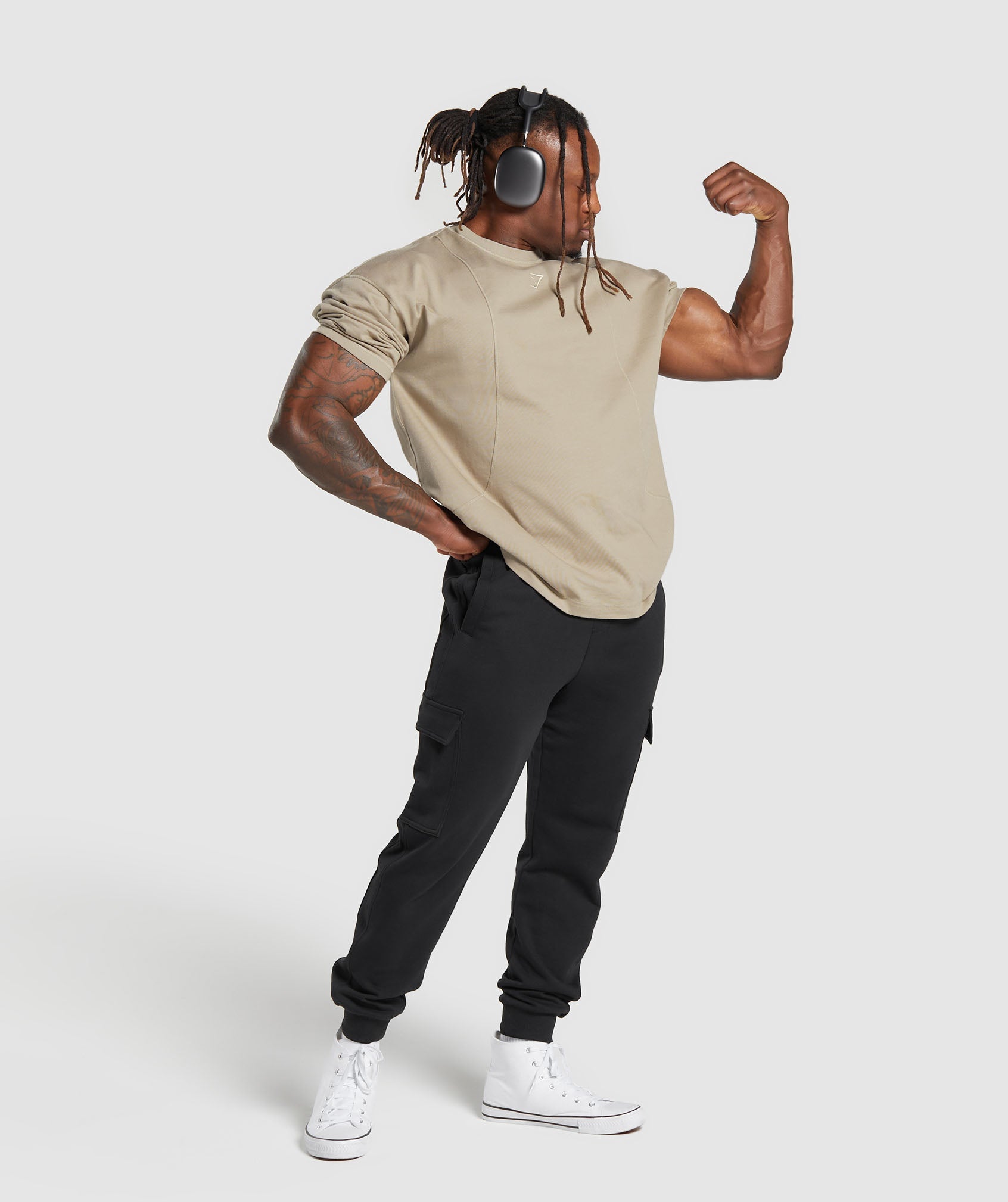 Gymshark Premium Lifting T-Shirt - Sand Brown