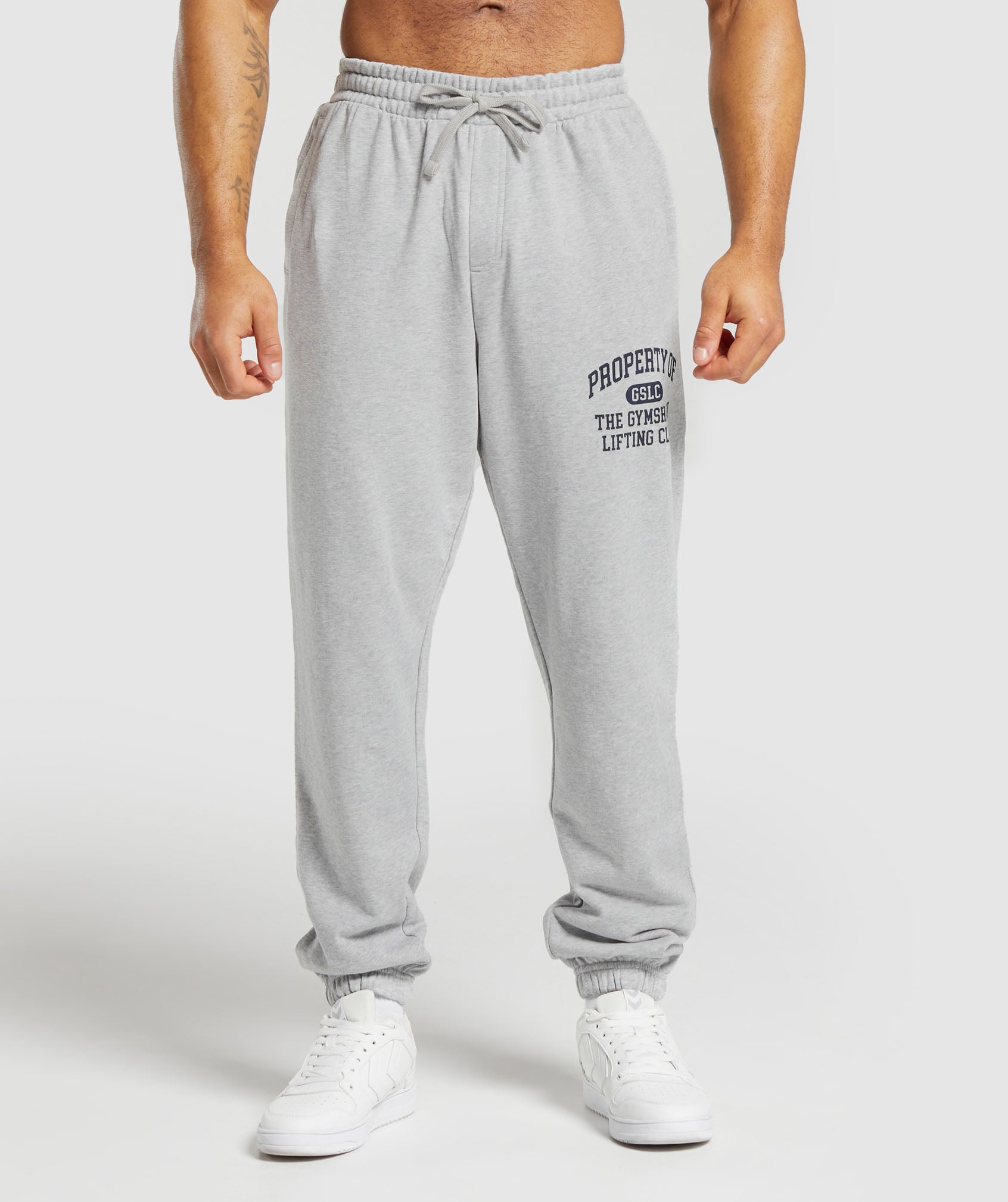 Gymshark Property Of Joggers - Light Grey Core Marl