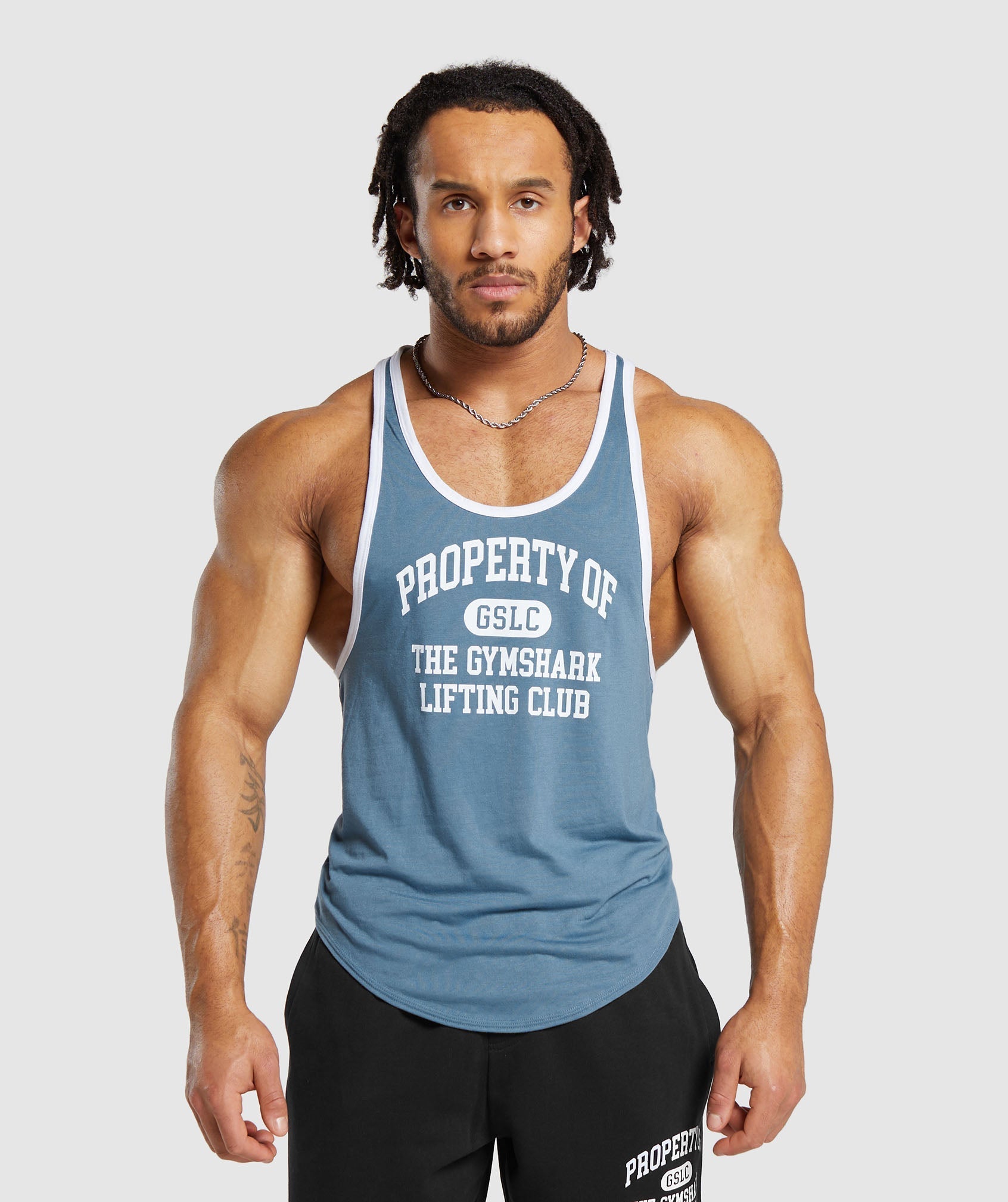 Gymshark Property Of Stringer - Faded Blue