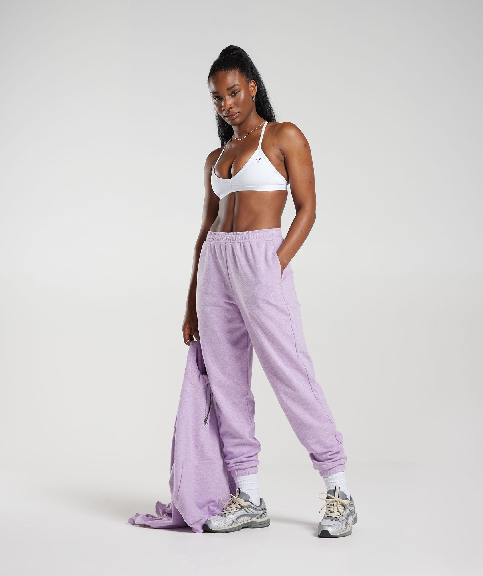 Gymshark Rest Day Sweats Joggers - Aura Lilac Marl
