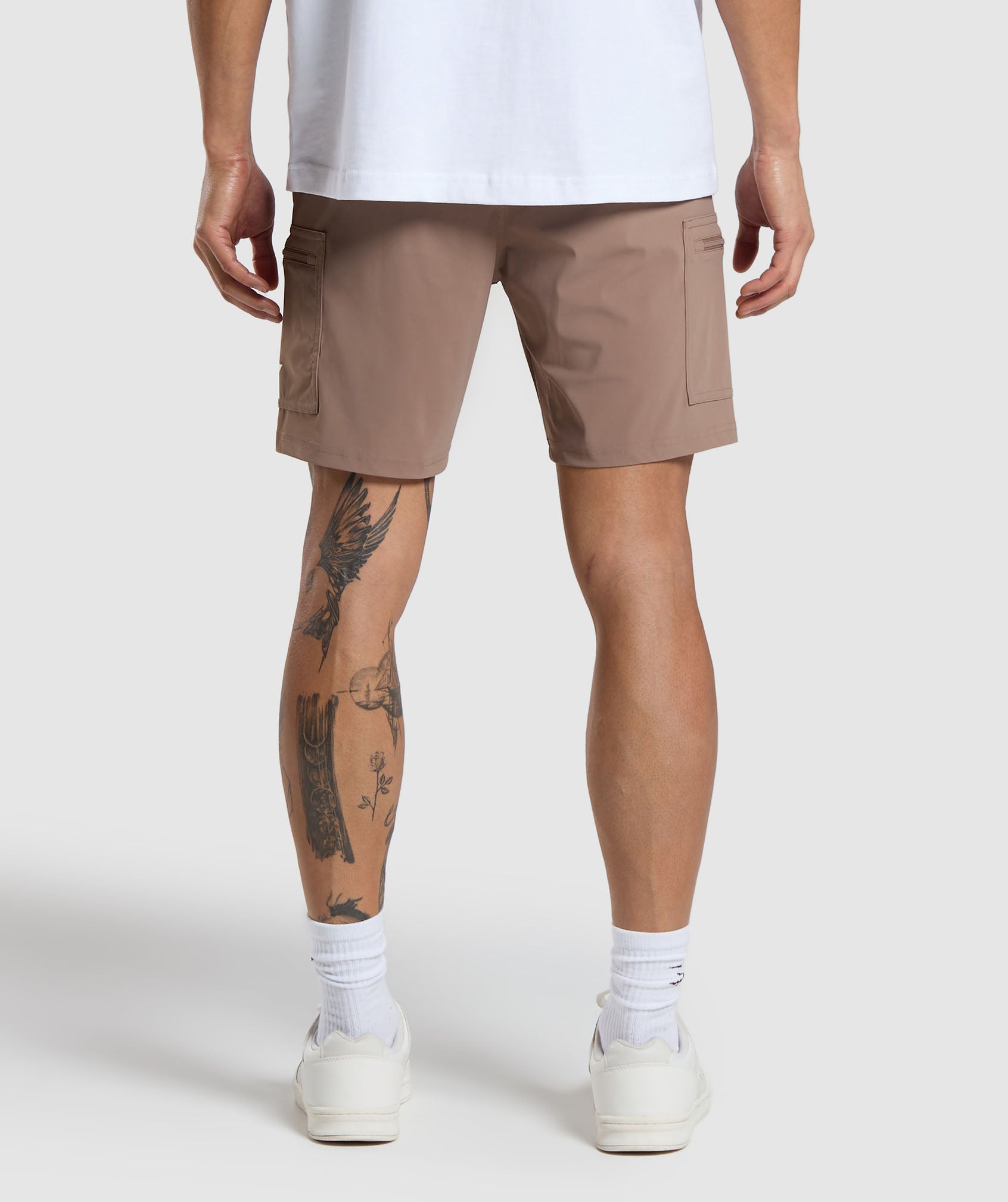 Gymshark Rest Day 6" Cargo Shorts - Mocha Mauve