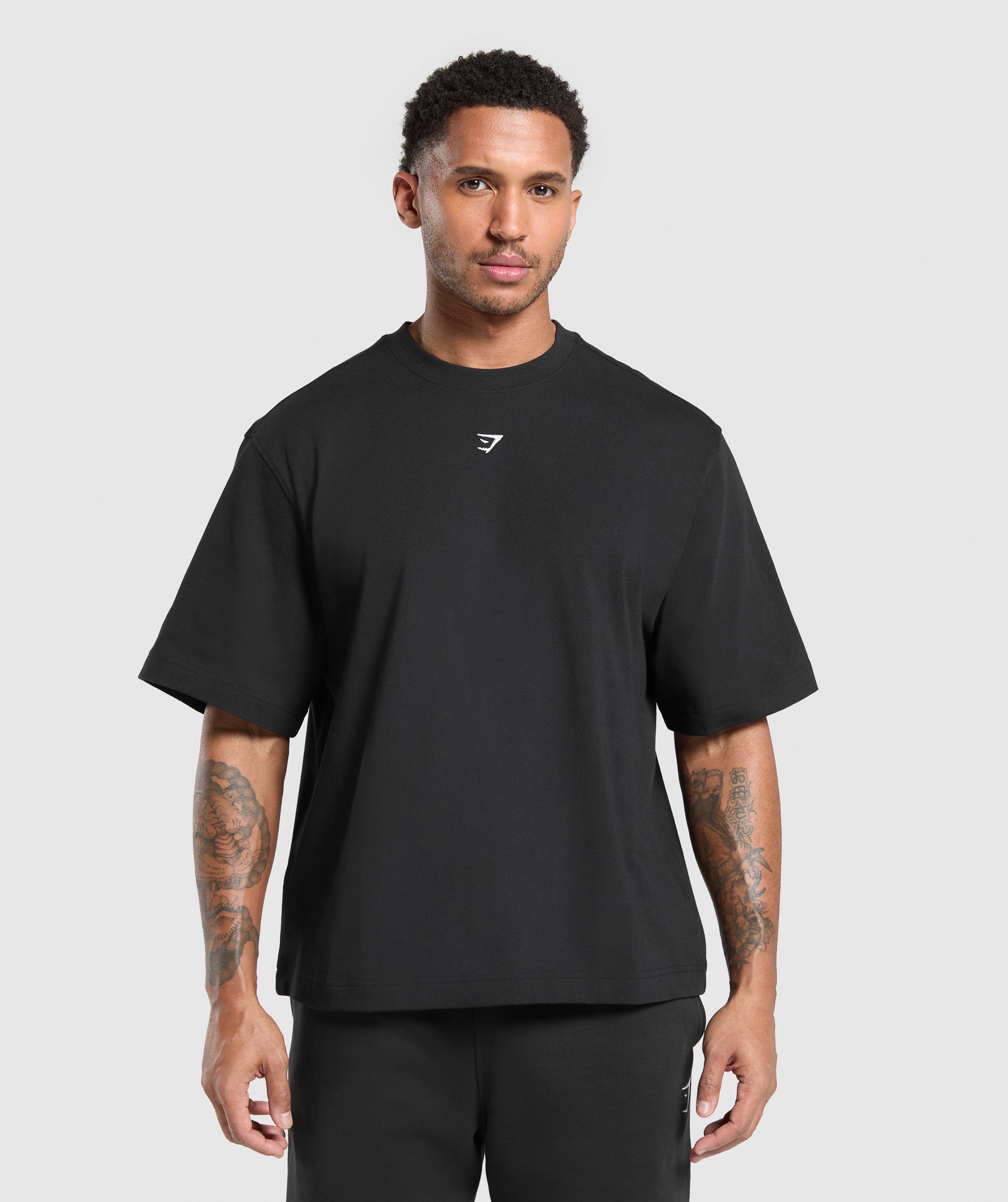 Gymshark Rest Day Essentials Boxy T-Shirt - Black