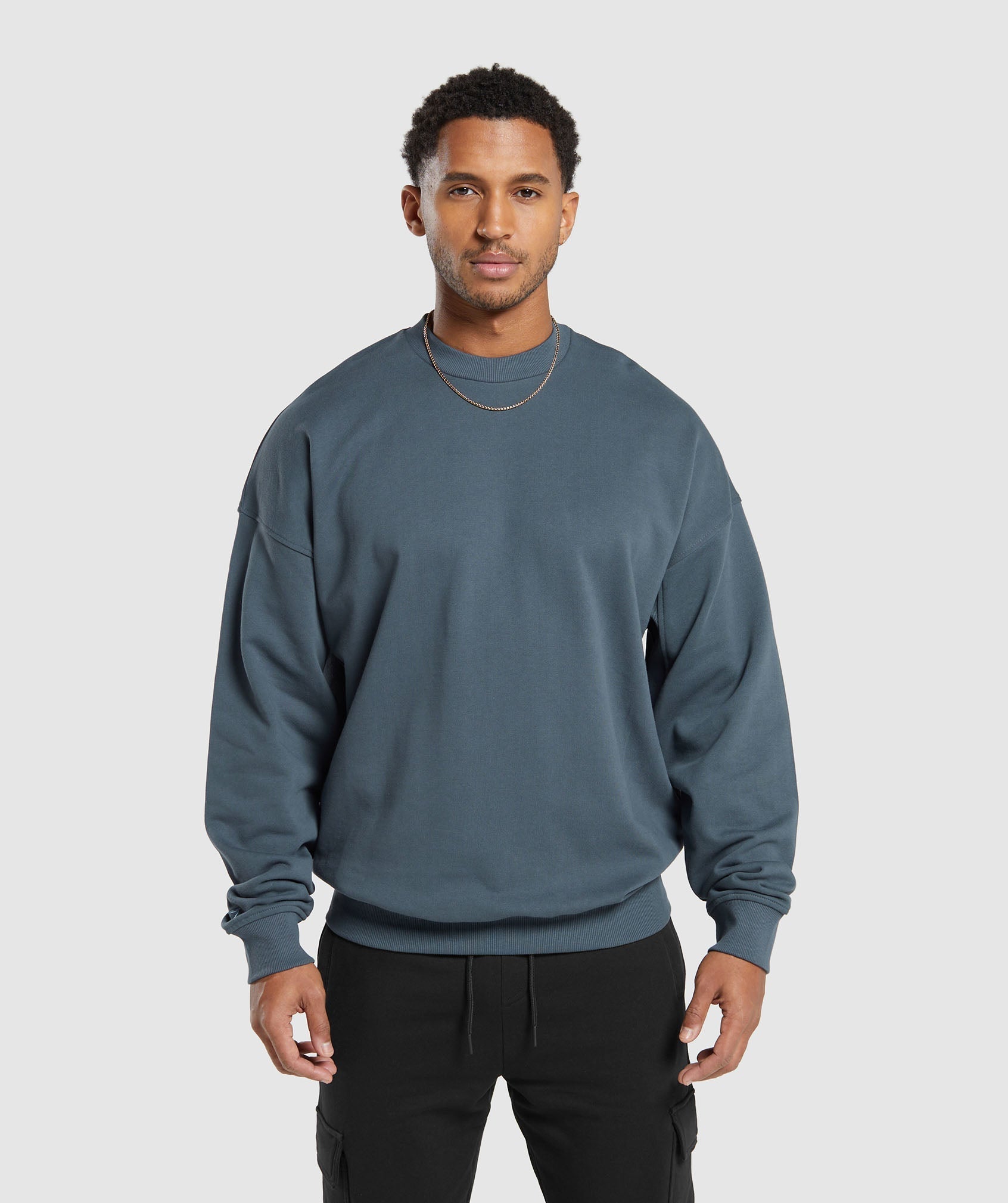 Gymshark Rest Day Essential Crew - Titanium Blue