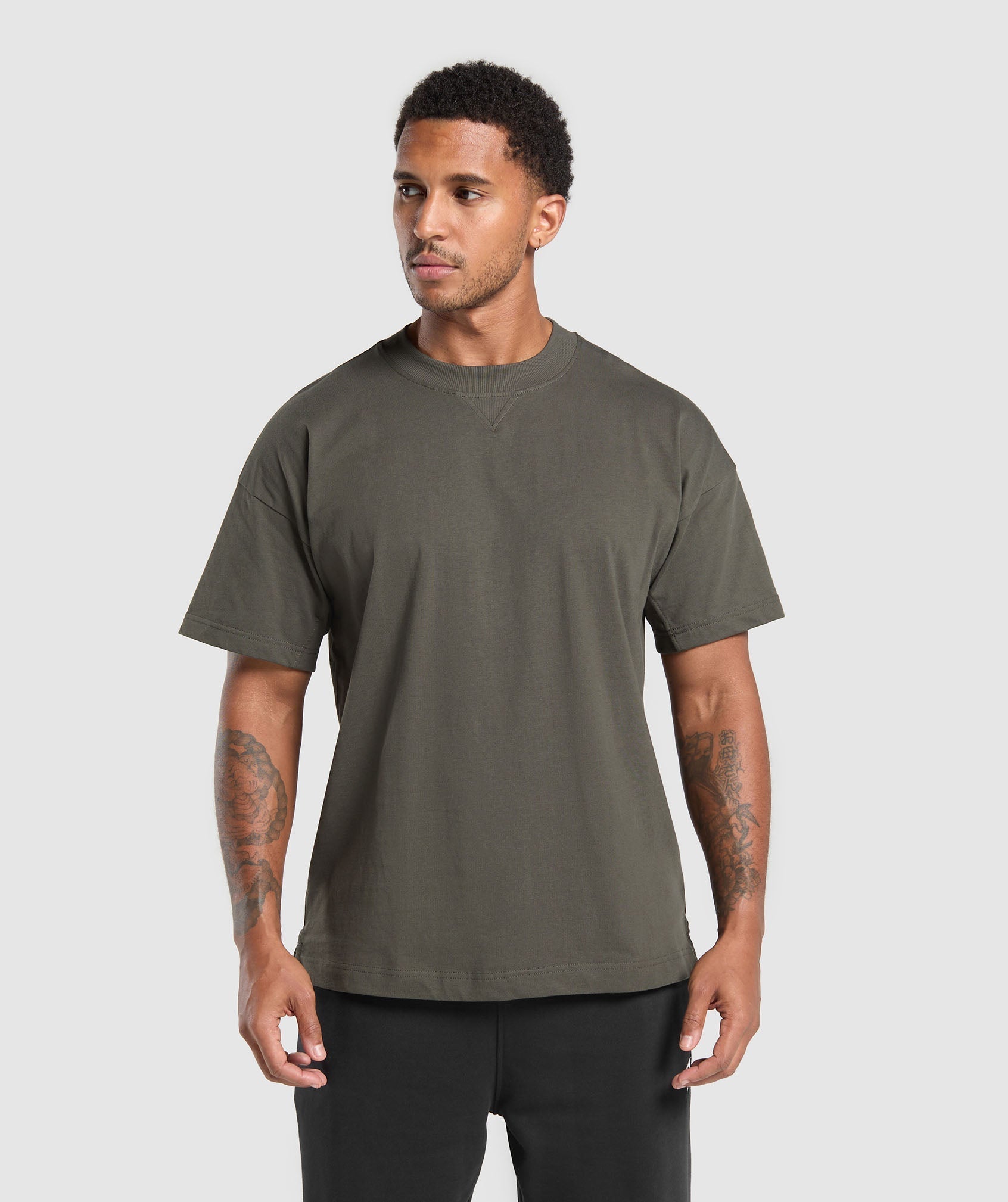 Gymshark Rest Day Essentials T-Shirt - Strength Green
