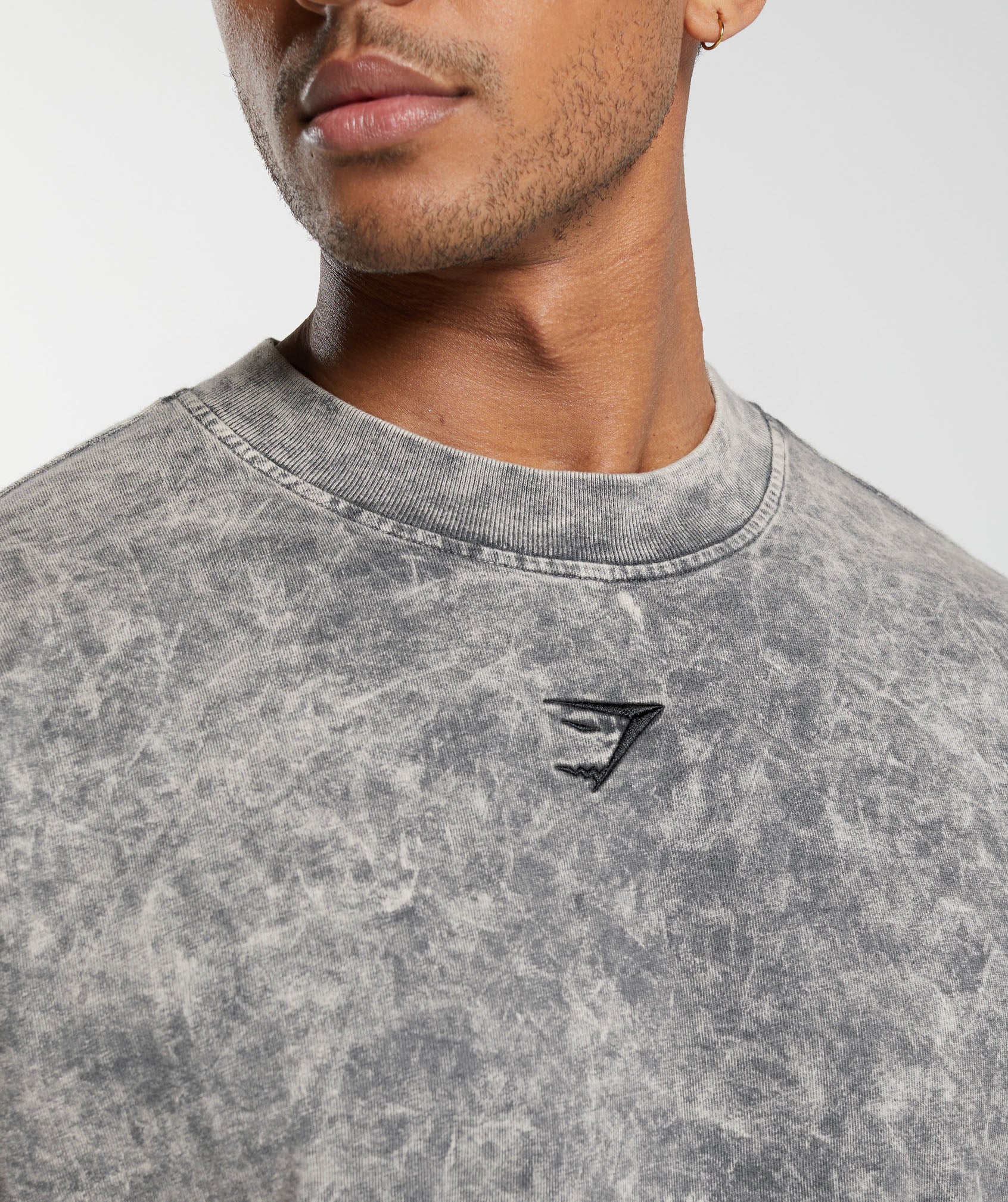 Gymshark Rest Day Washed Long Sleeve T-Shirt - Black