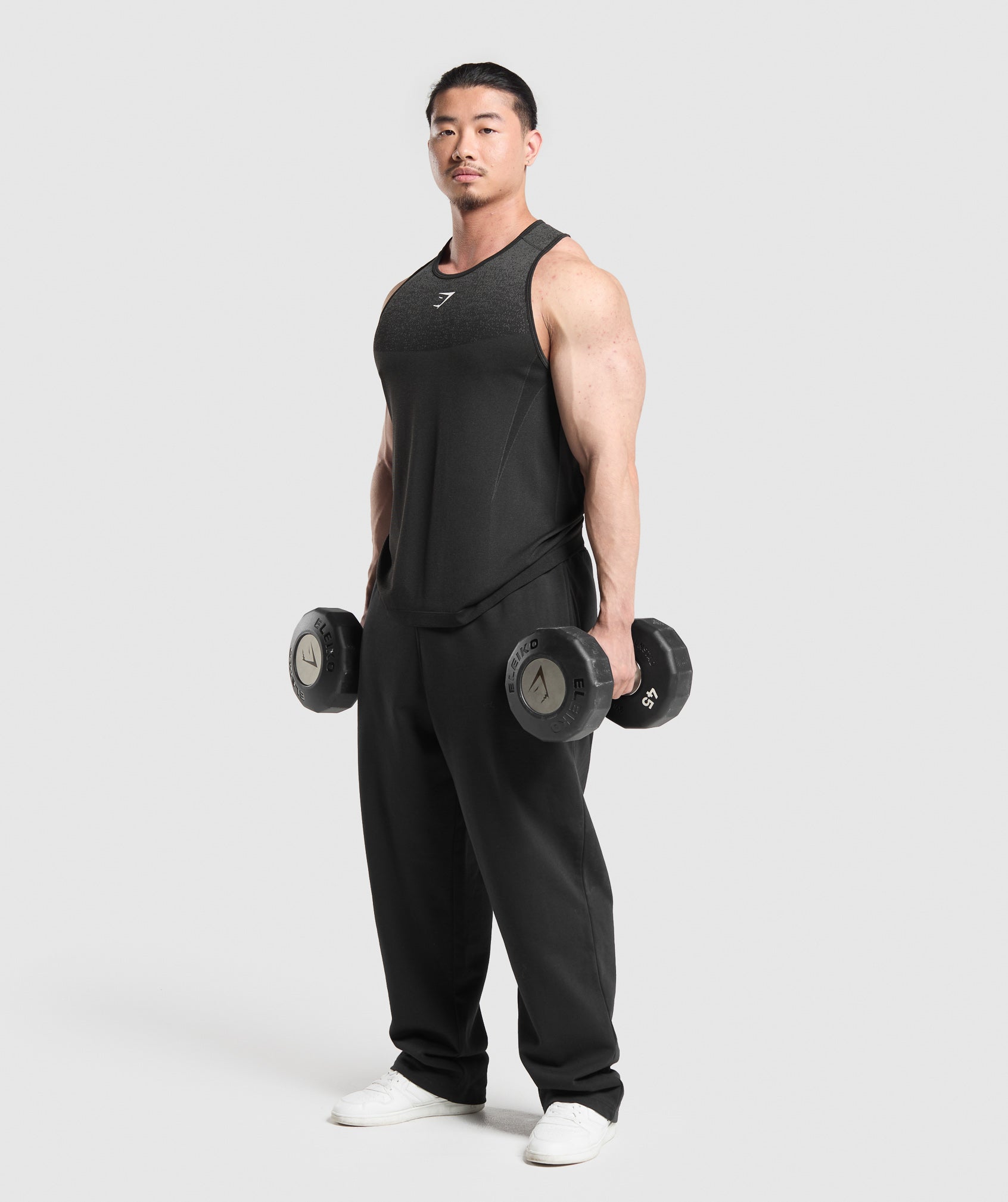 Gymshark Shadow Seamless Stringer - Black