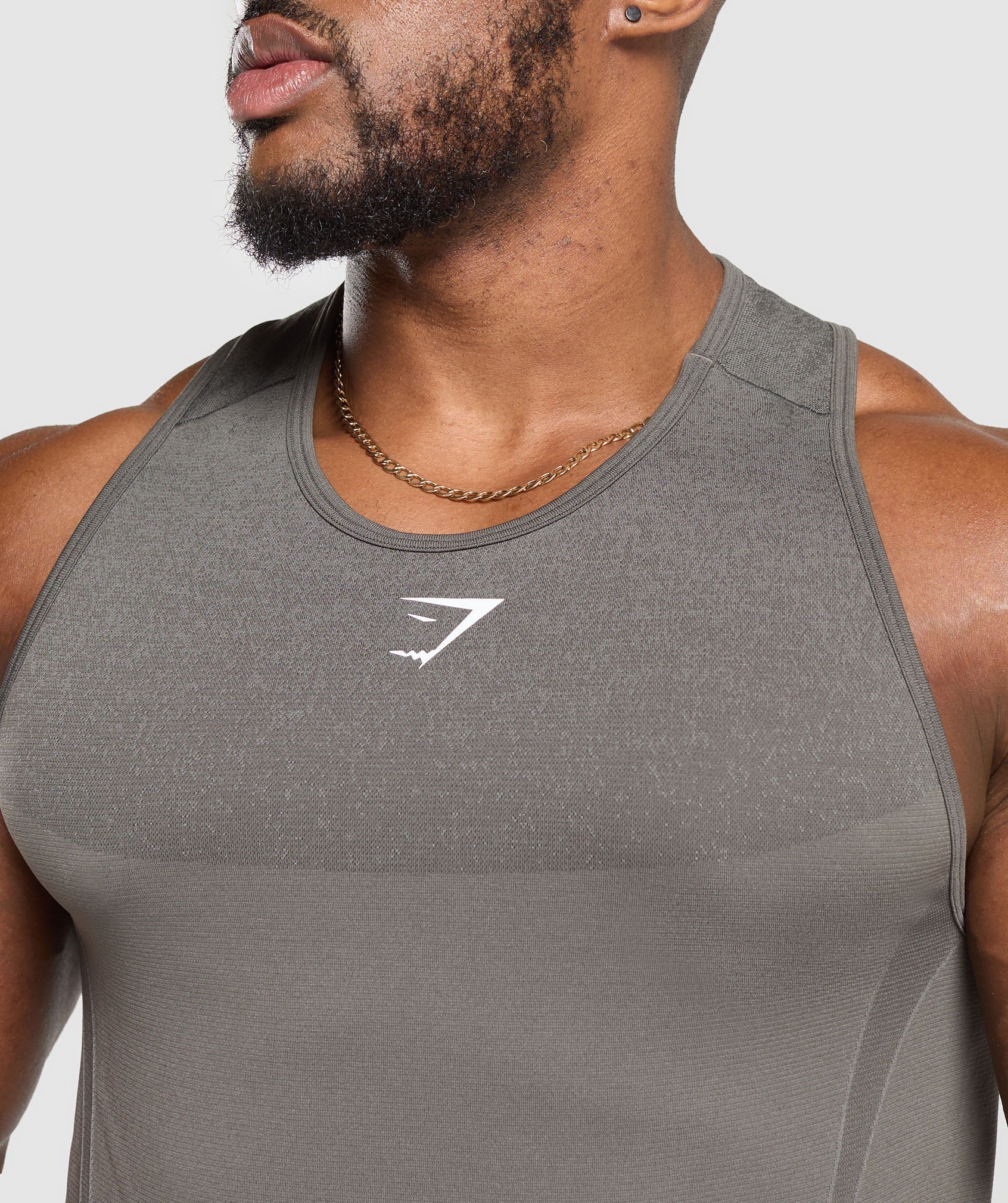 Gymshark Shadow Seamless Stringer - Meteor Grey
