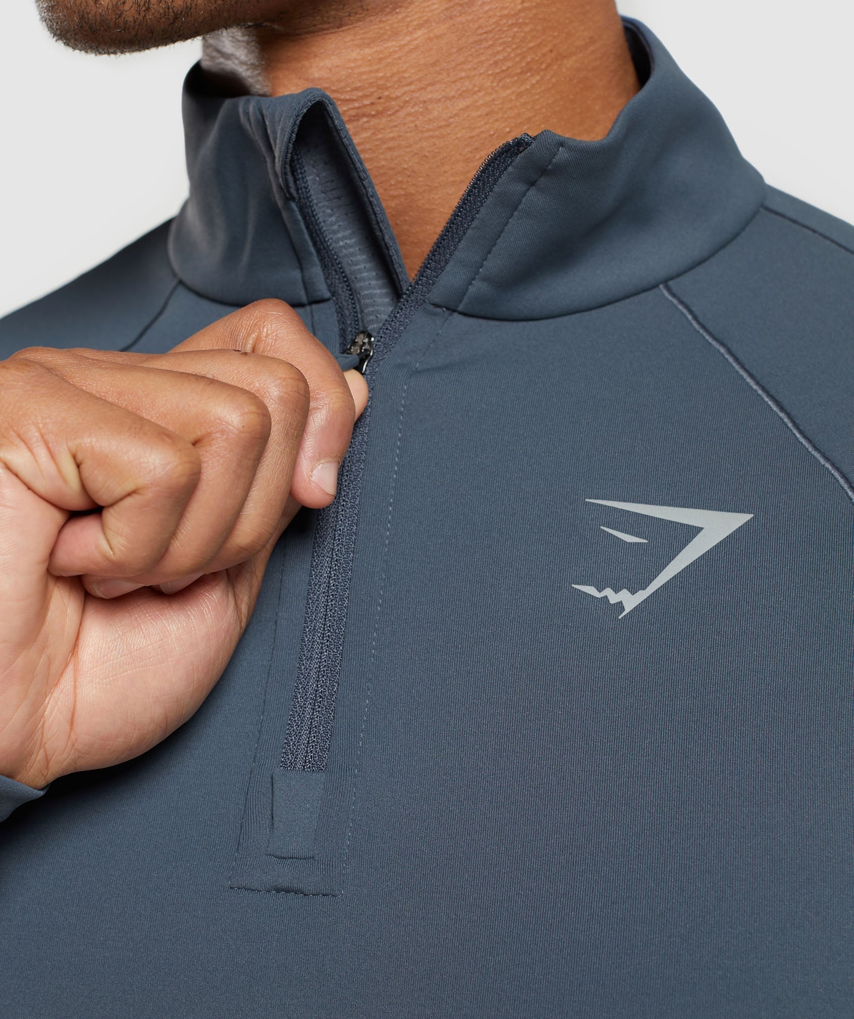 Gymshark Speed 1/4 Zip - Titanium Blue
