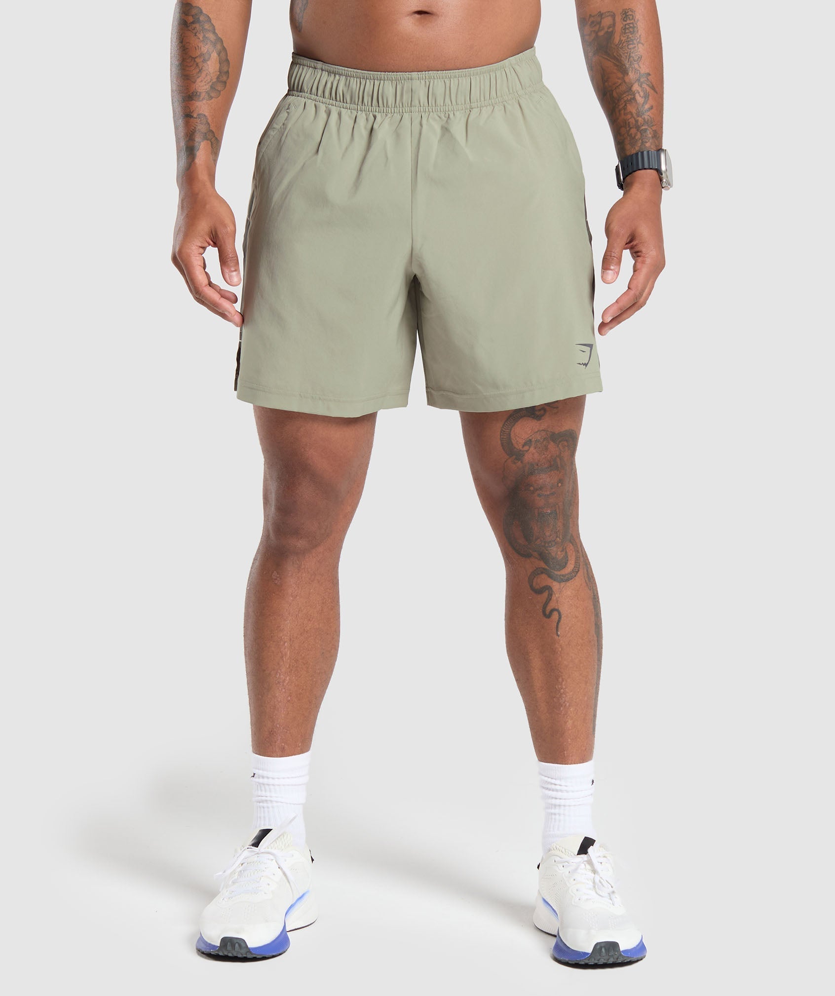 Gymshark Sport 7" Short - Chalk Green/Strength Green
