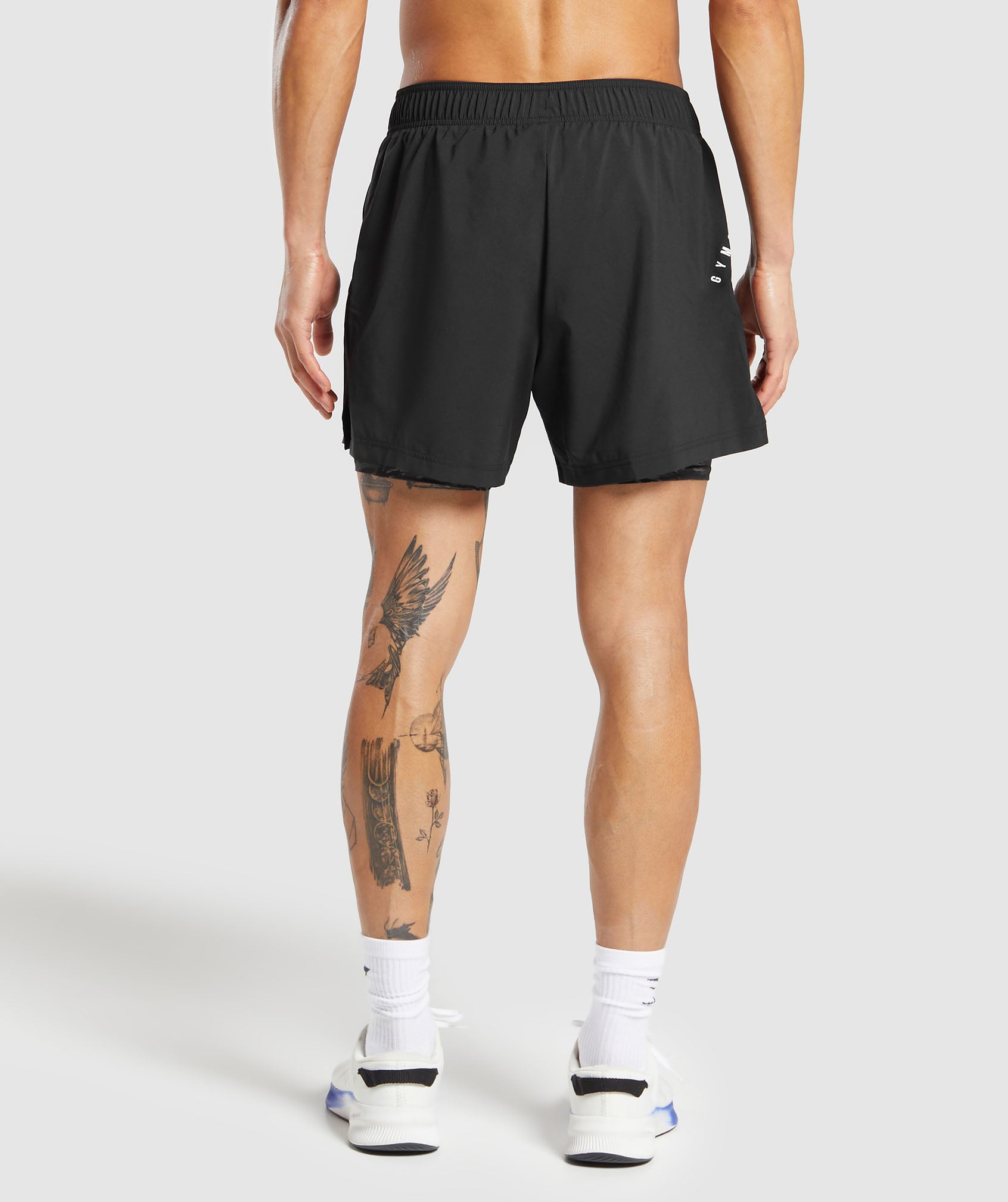 Gymshark Sport 5" 2 in 1 Shorts - Black/Asphalt Grey
