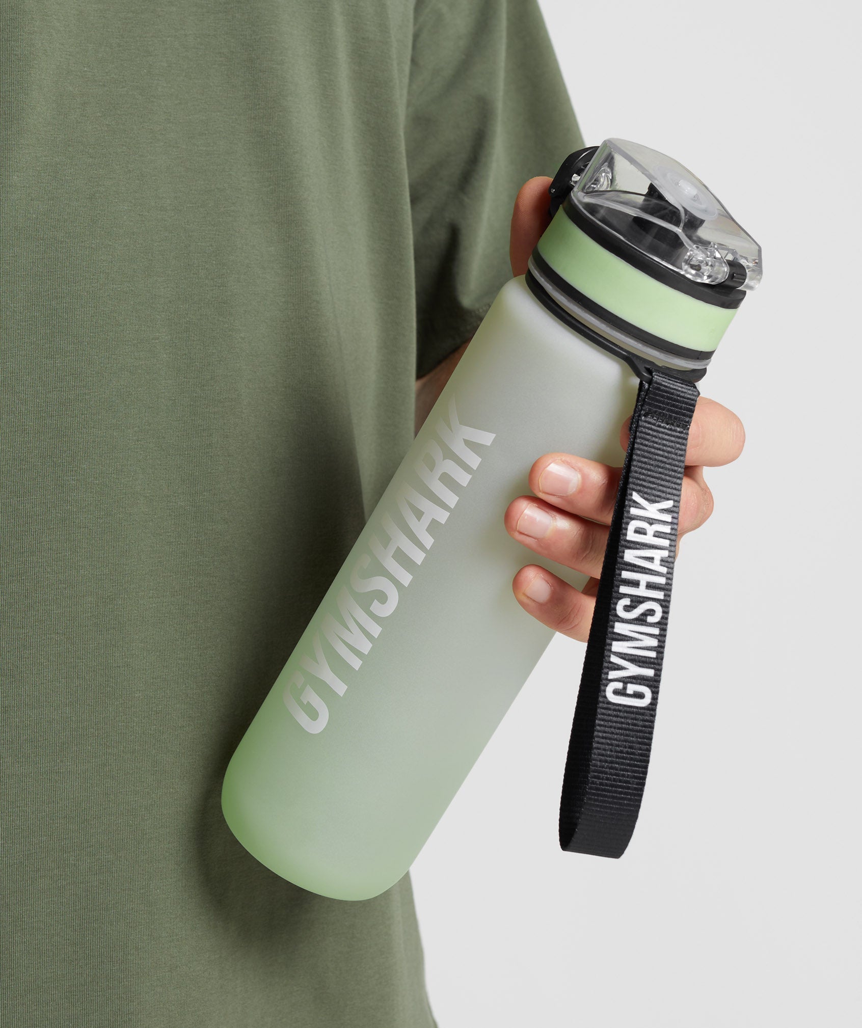 Gymshark Sports Bottle - Flora Green/Desert Sage Green