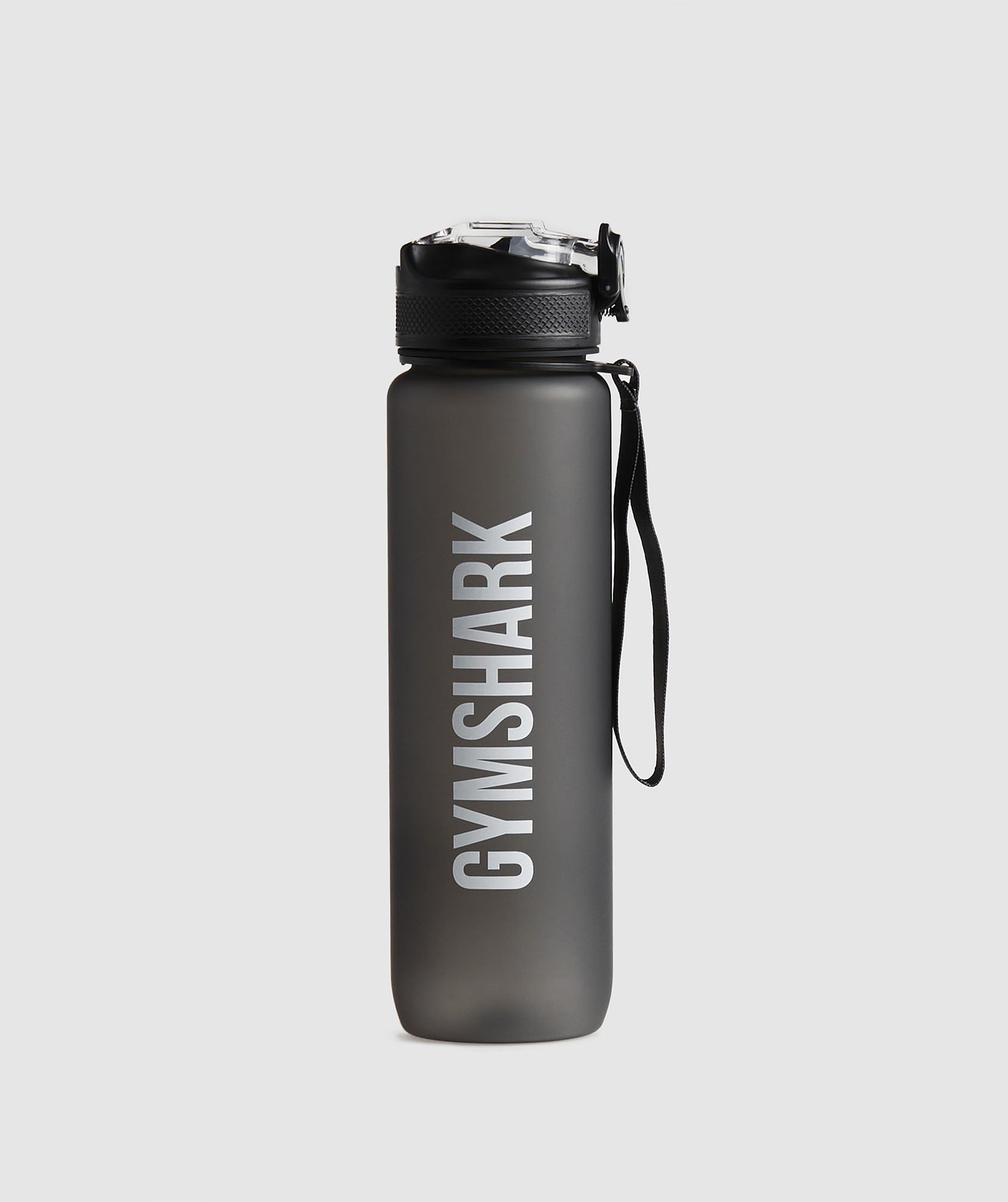 Gymshark Sports Bottle with Straw Lid - Asphalt Grey