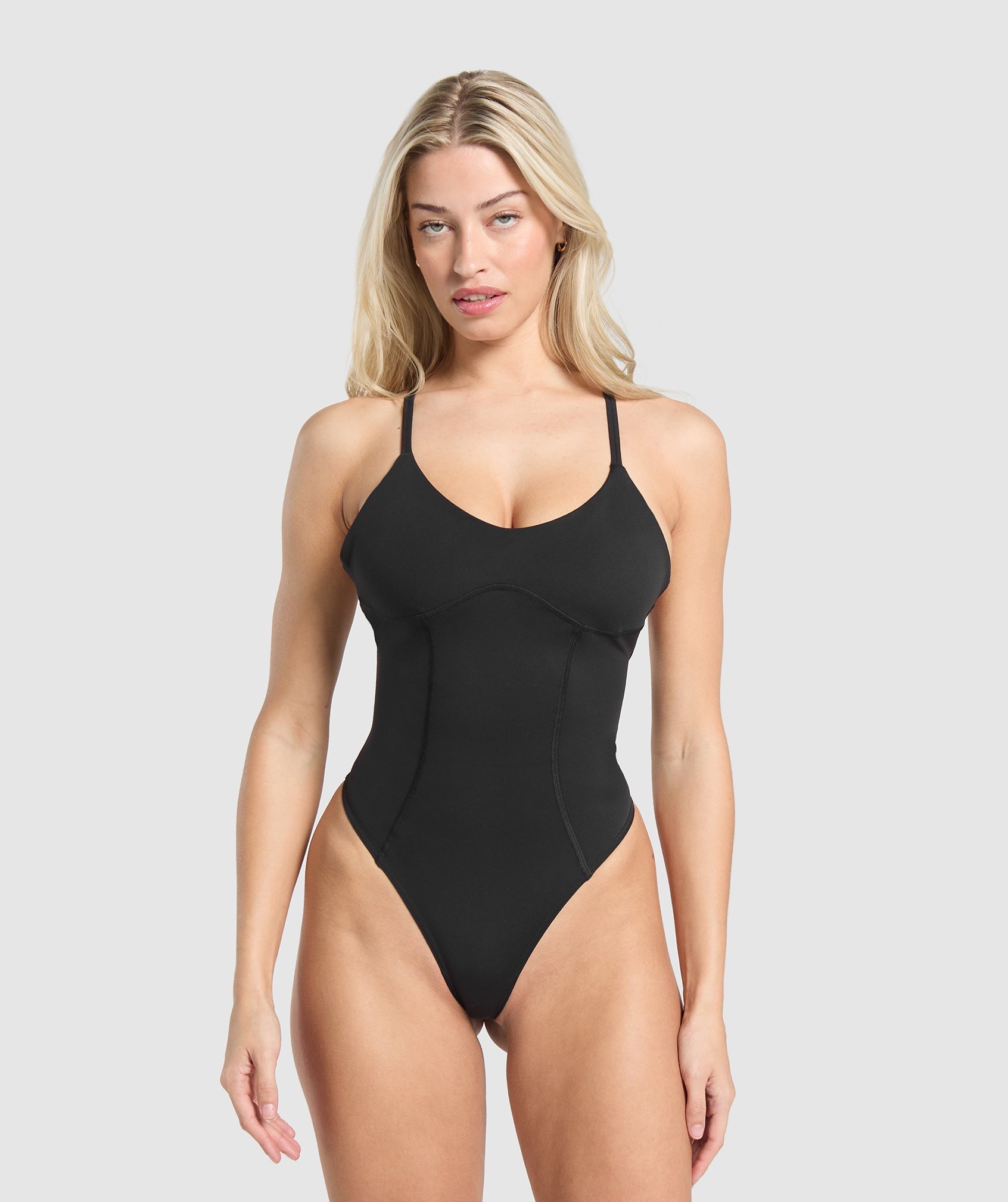 Gymshark Strappy All in One Bodysuit - Black
