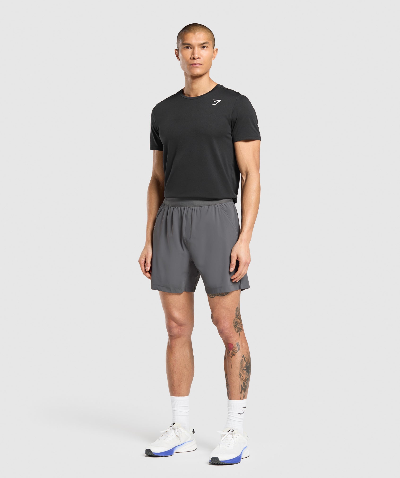 Gymshark Hybrid 6" Shorts - Graphite Grey