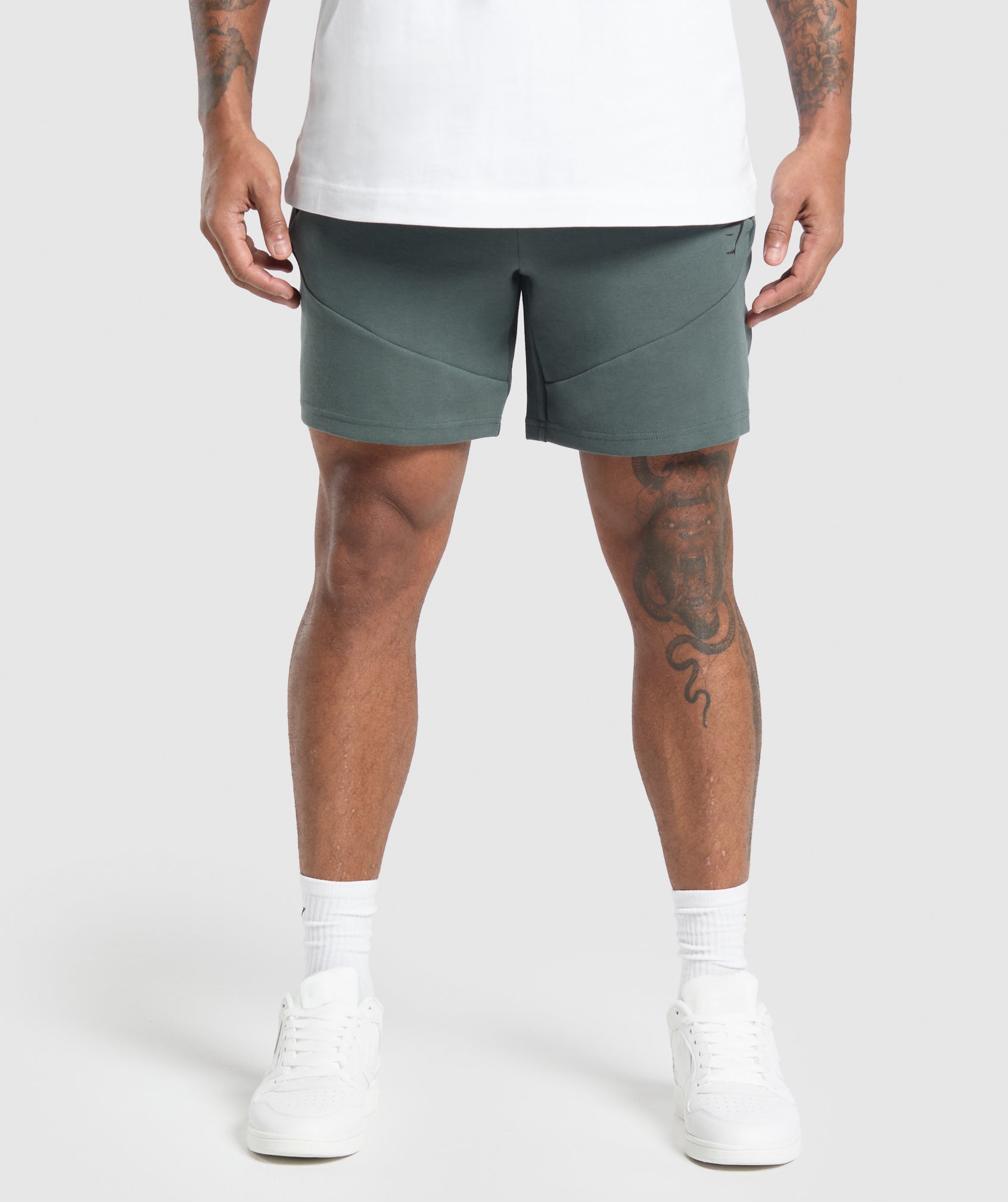Interlock Tech 6" Shorts - Slate Teal