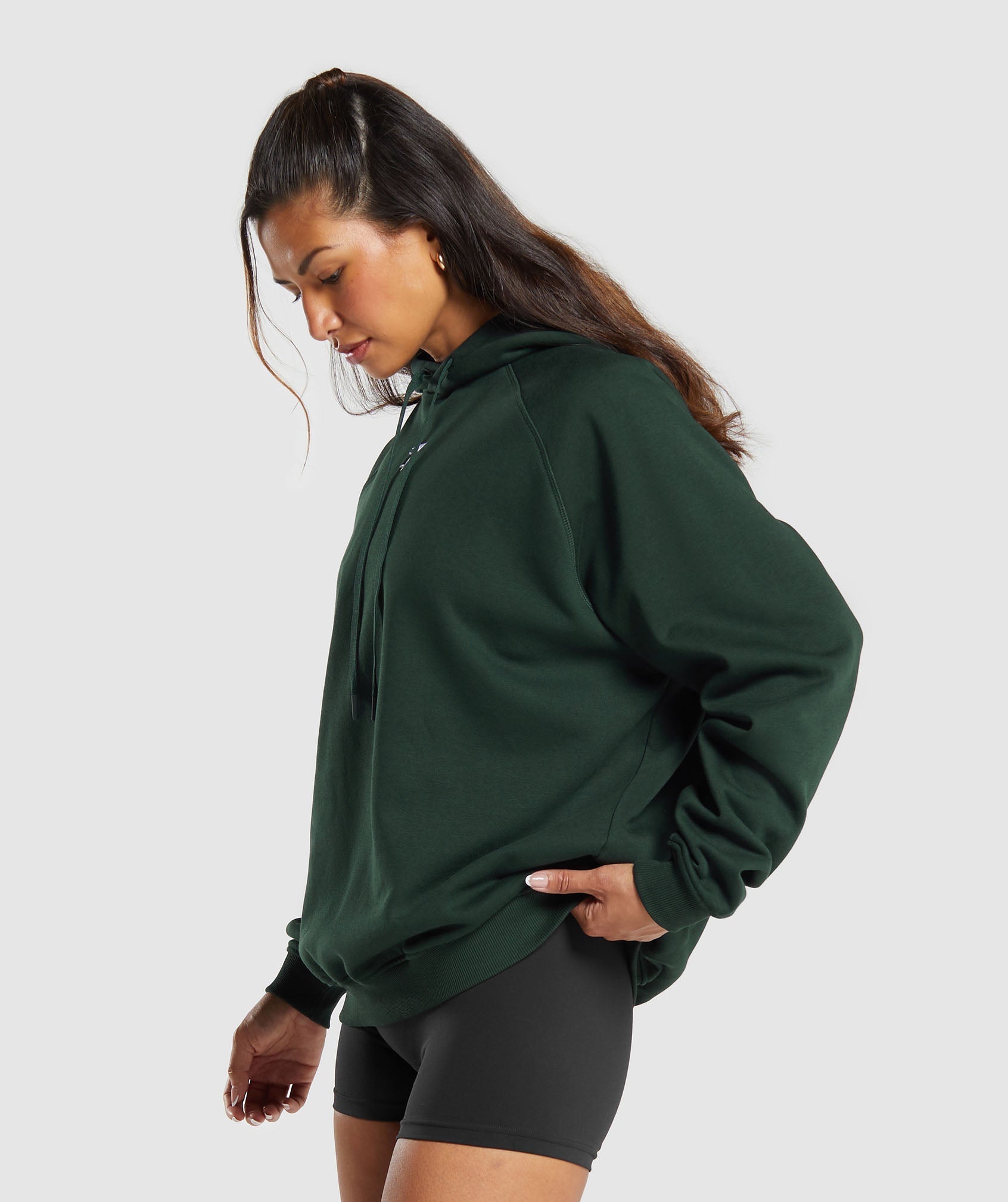 Gymshark Training Oversized Fleece Hoodie - Victory Green