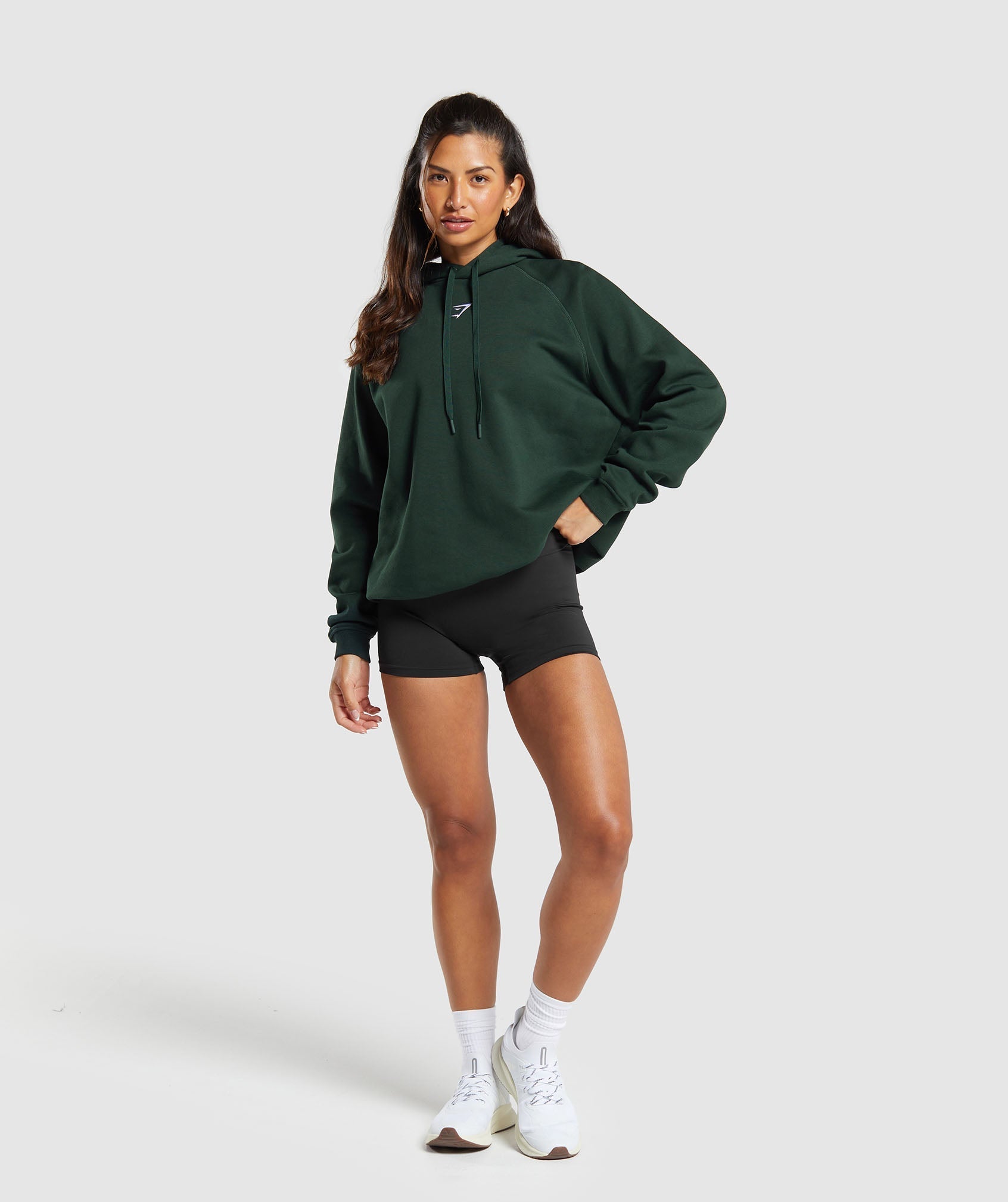 Gymshark Training Oversized Fleece Hoodie - Victory Green