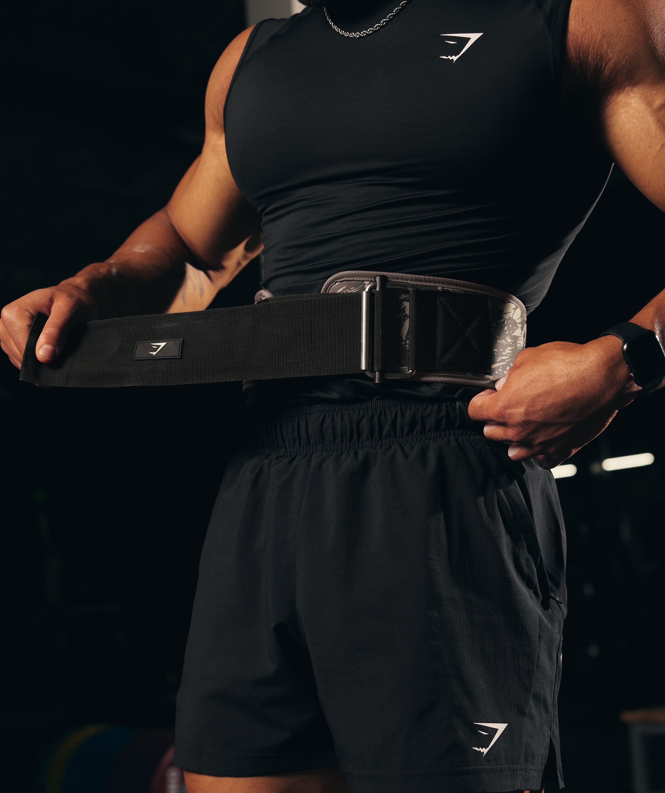 Gymshark Legacy Velcro Lifting Belt - Camo Brown