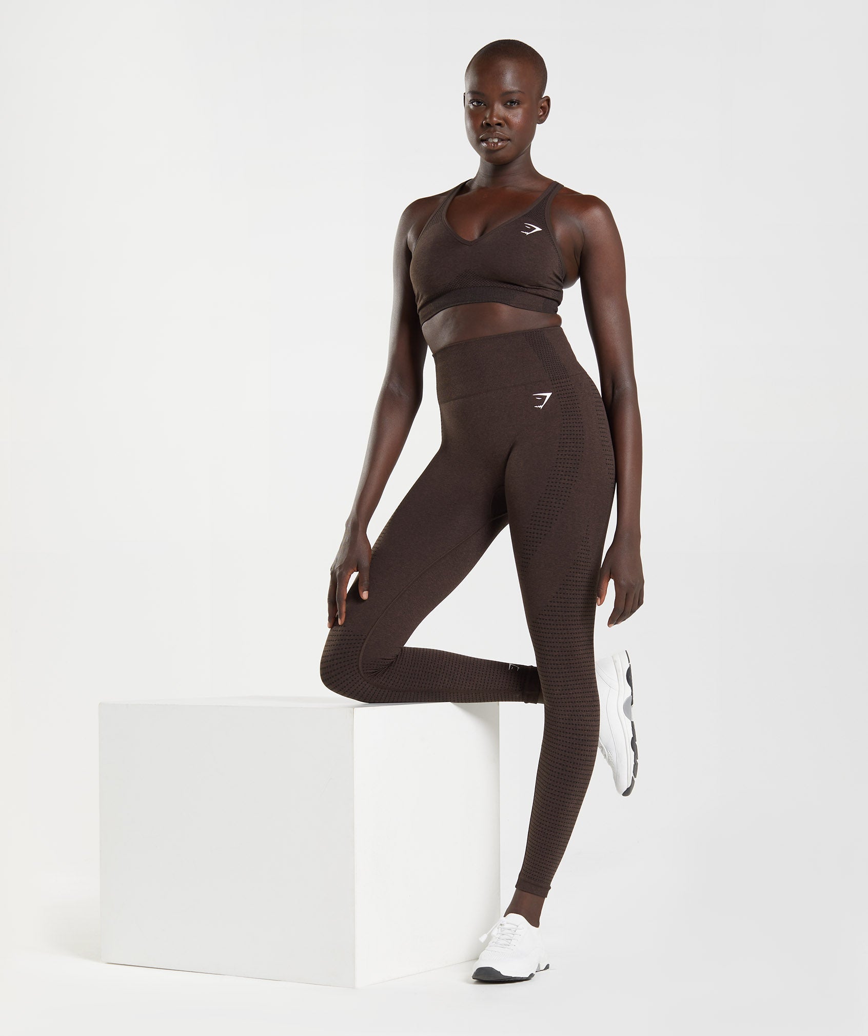 Gymshark Vital Leggings - Cherry Brown Marl