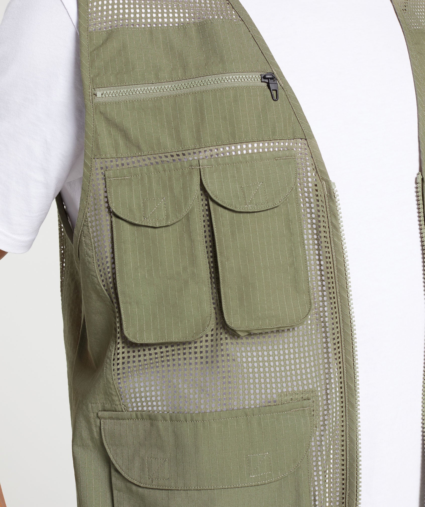 Woven Gilet - Utility Green