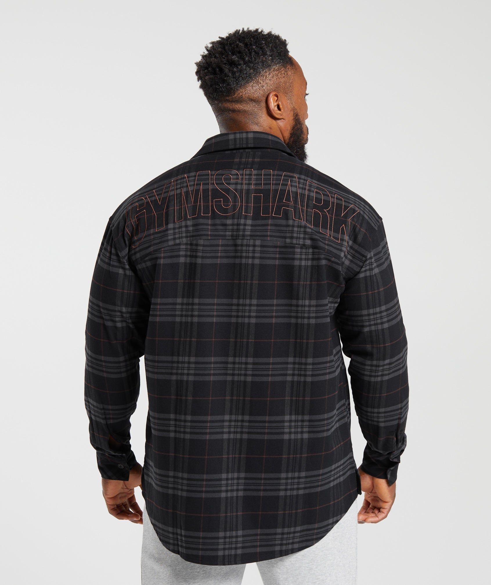 Gymshark Check Shirt - Black
