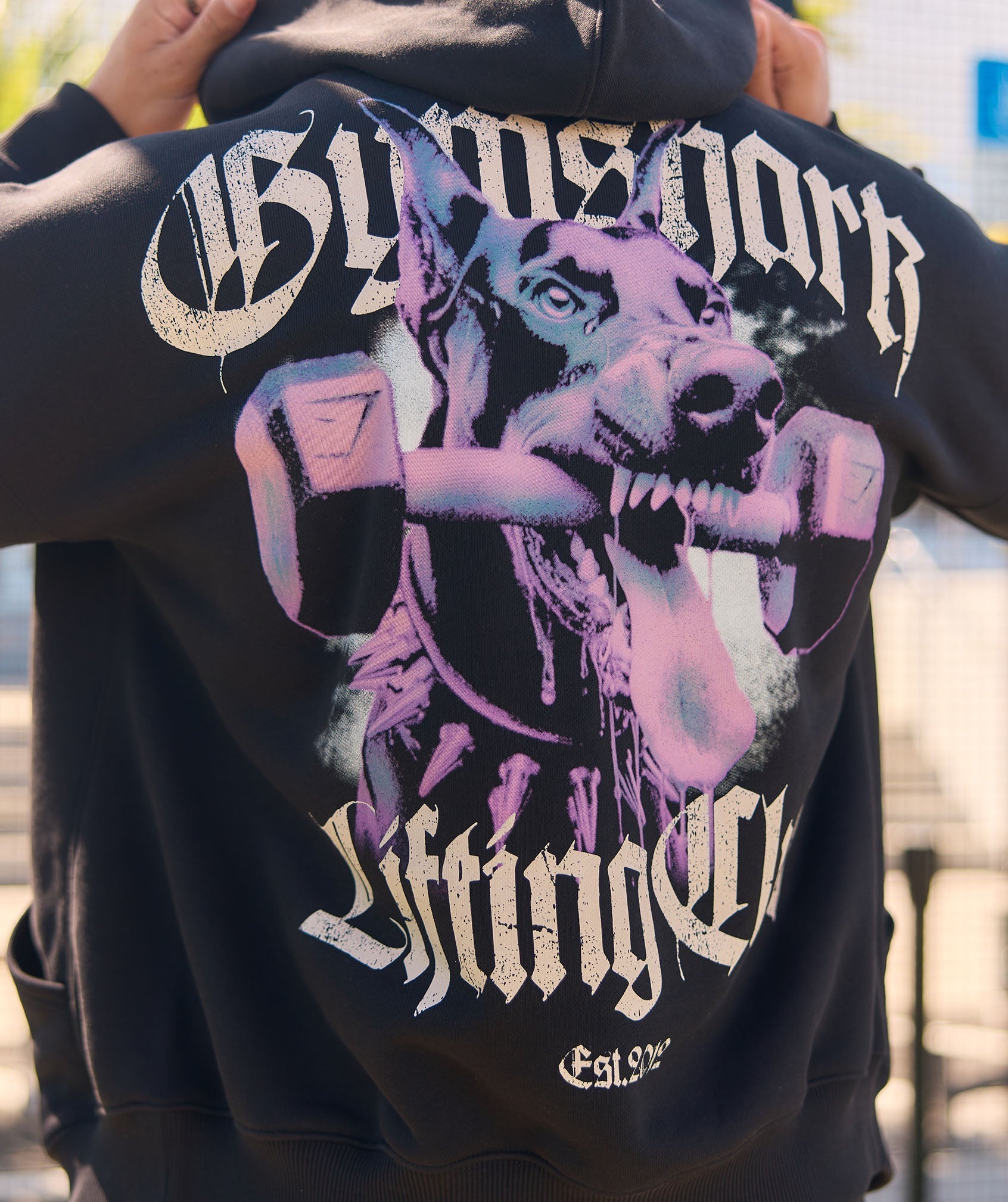 Gymshark Doberman Graphic Hoodie - Black