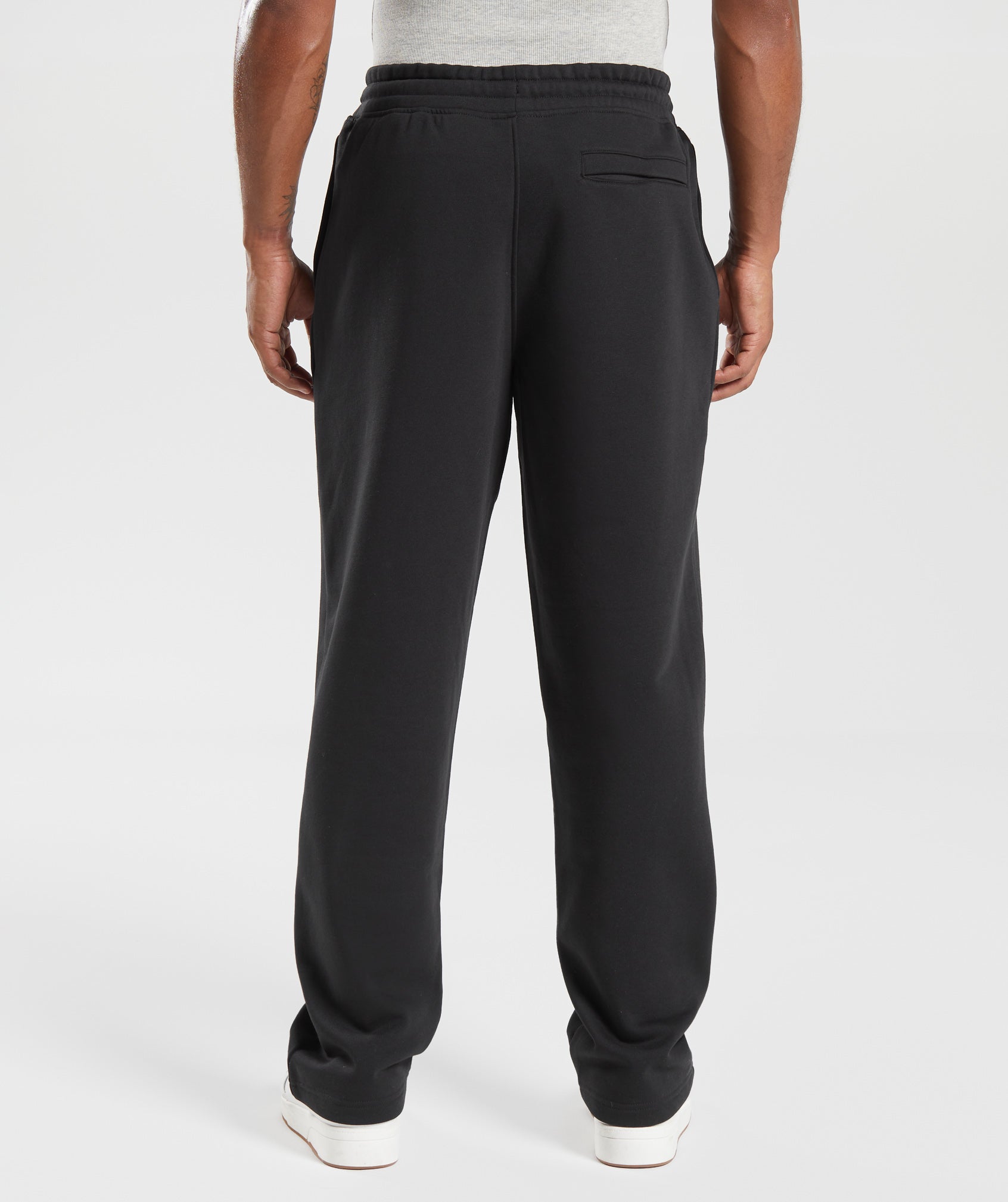 Gymshark Crest Straight Leg Joggers - Black