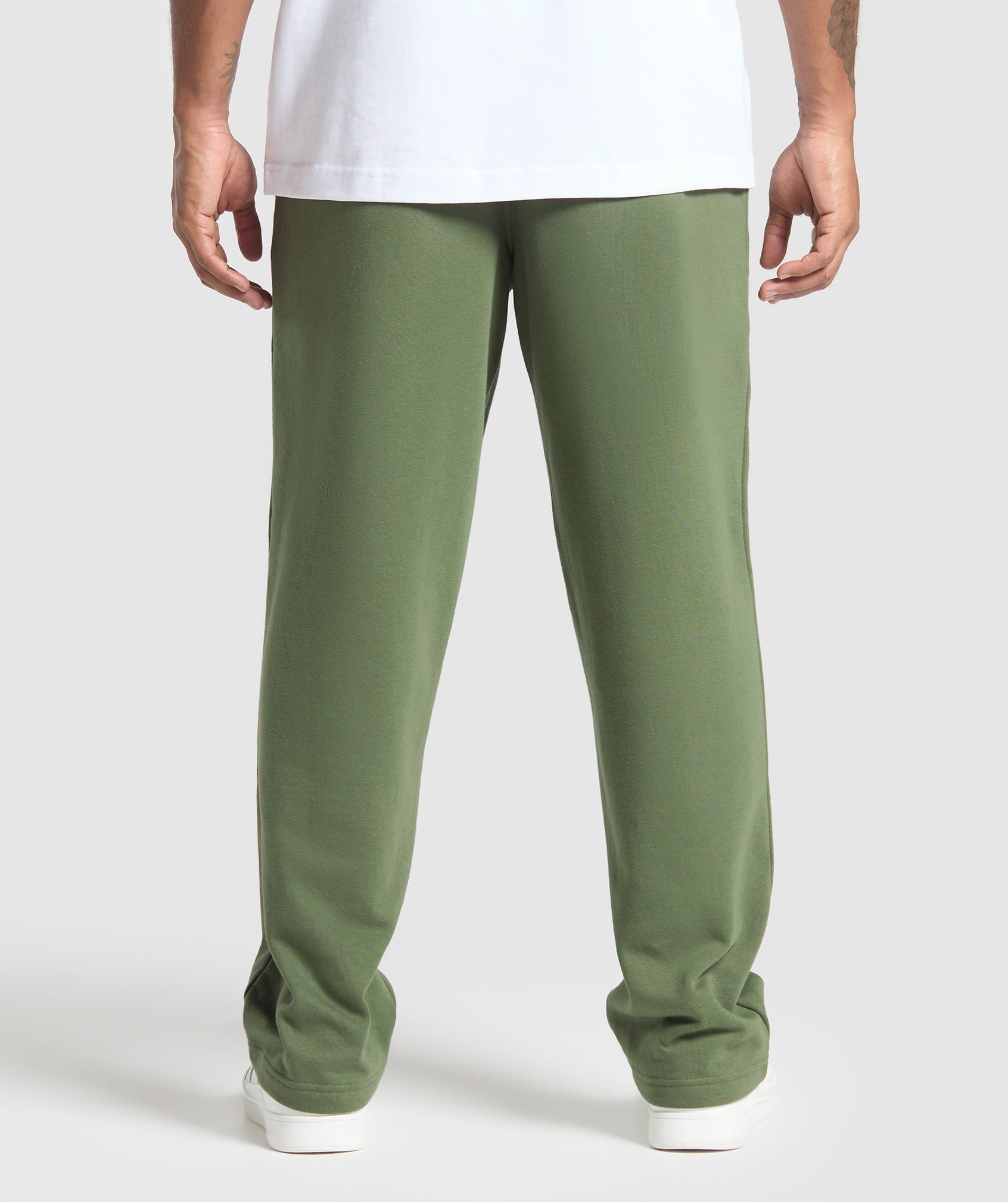 Gymshark Crest Straight Leg Joggers - Core Olive