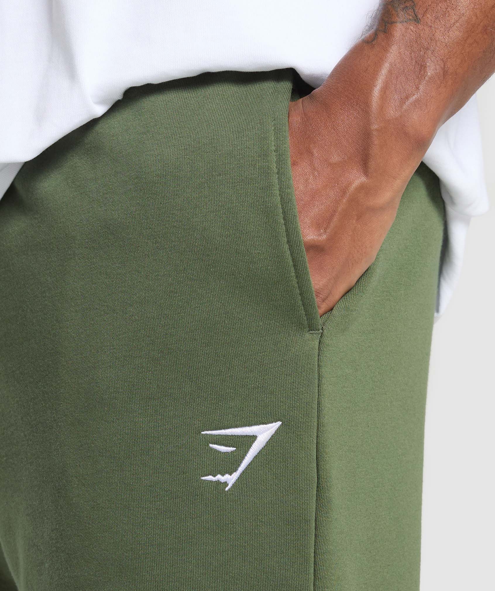 Gymshark Crest Straight Leg Joggers - Core Olive