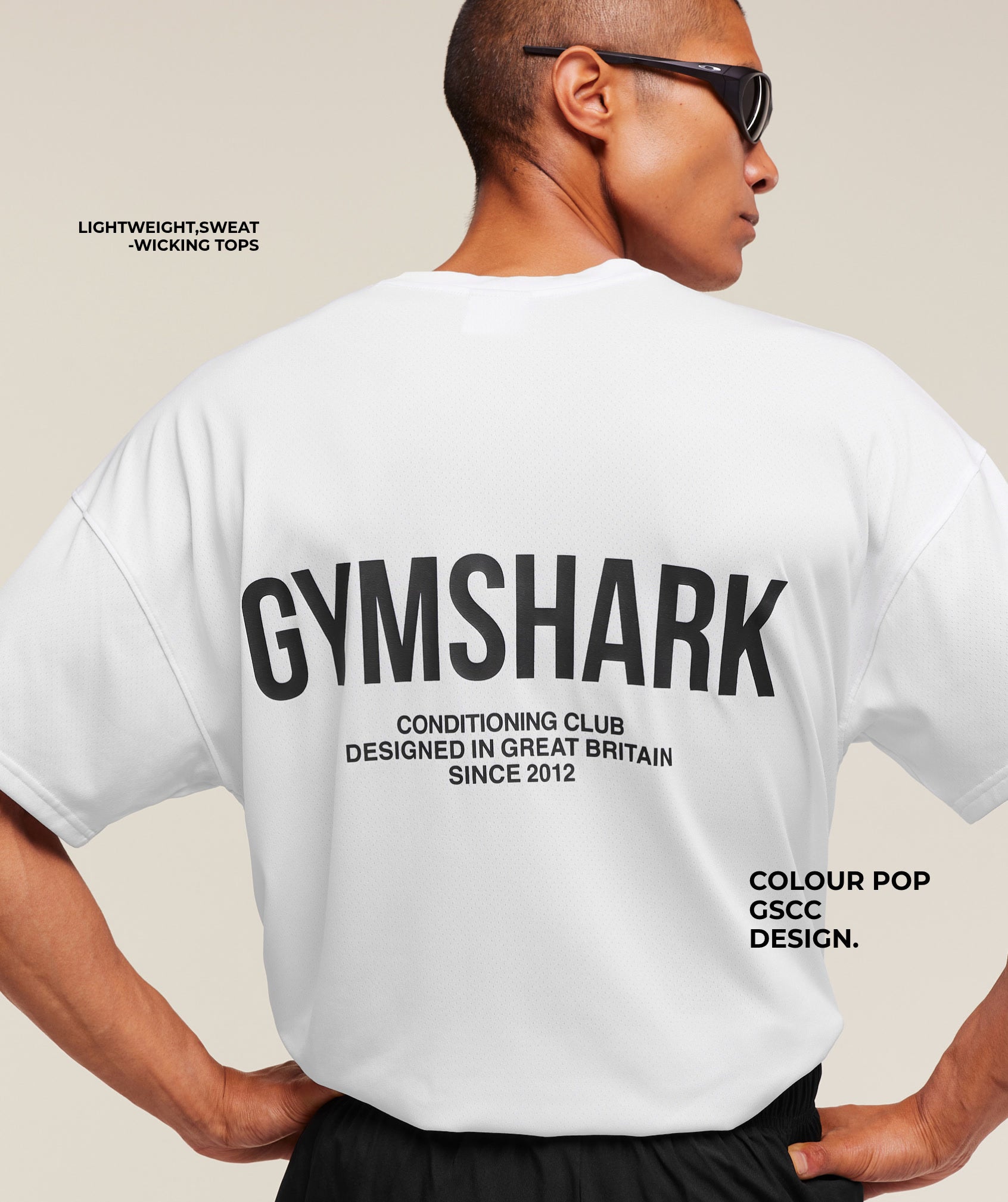 Gymshark Conditioning Club Oversized T-Shirt - White