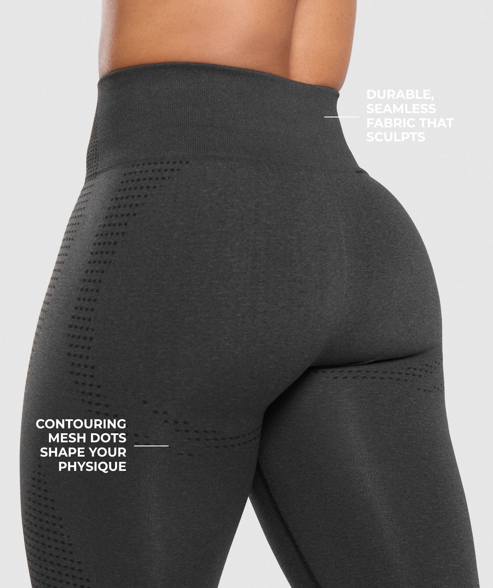 Gymshark Vital Short Leggings - Black Marl