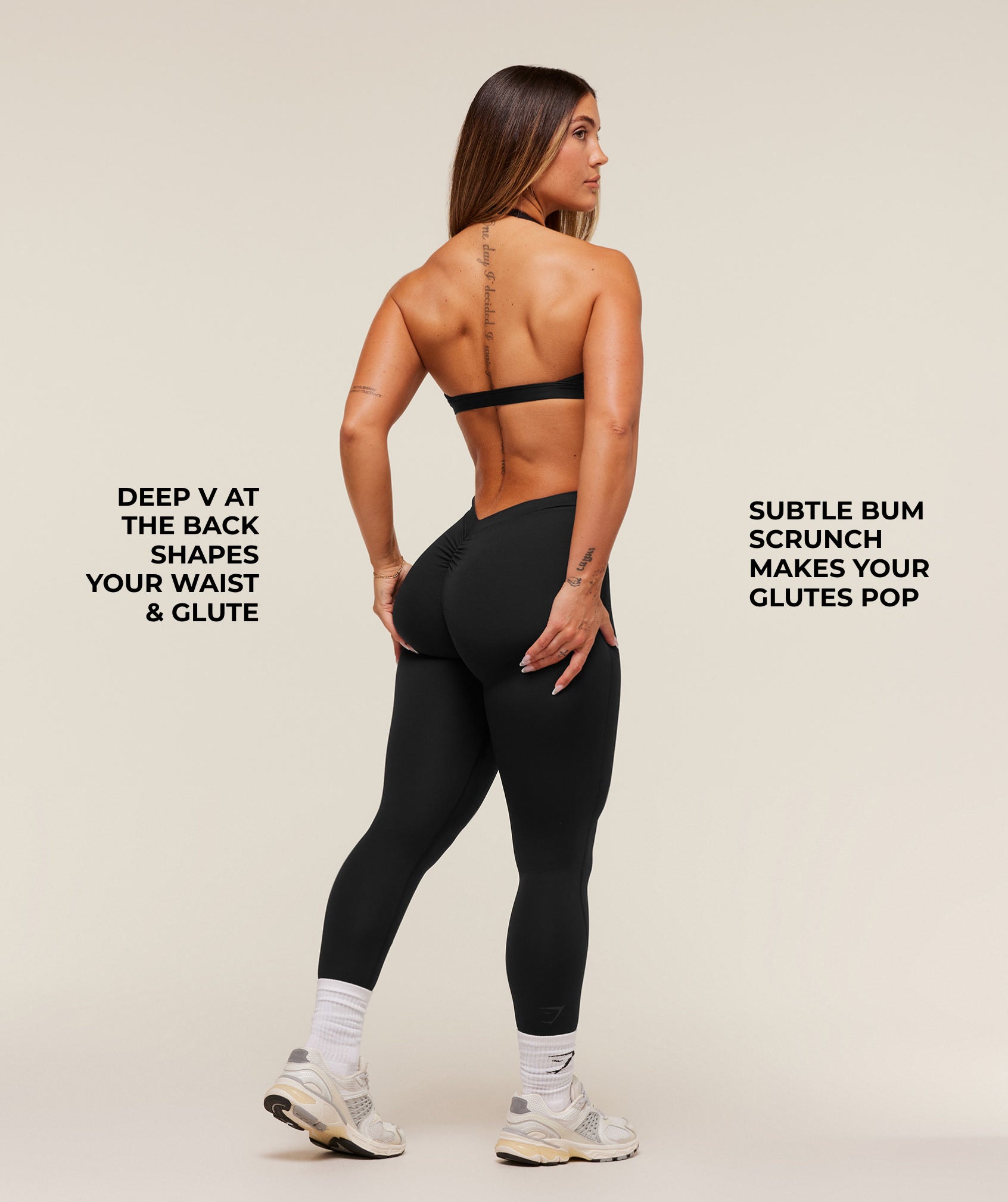 Gymshark Lifting Dipped Waistband Leggings - Black