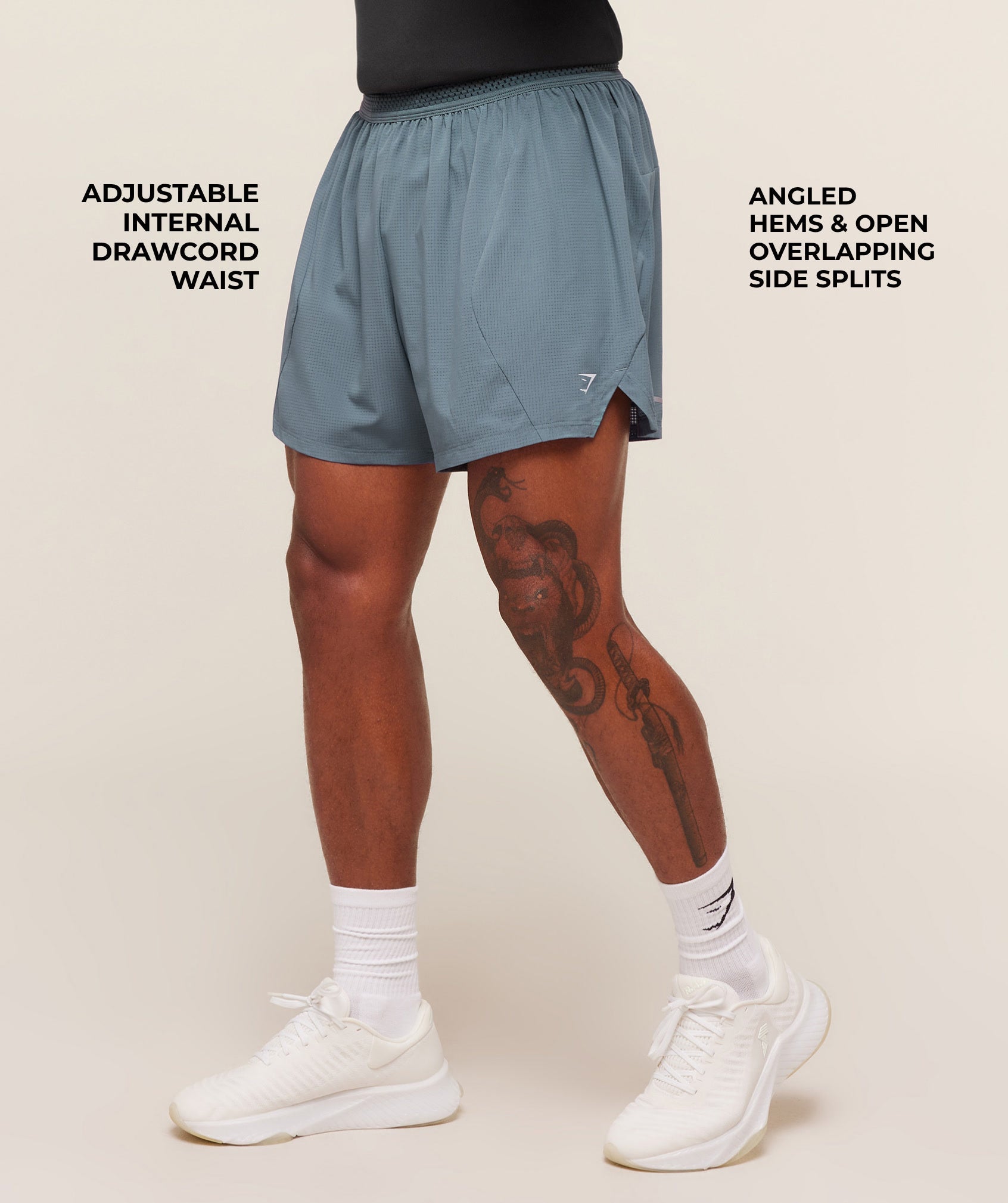 Gymshark Running 5" Shorts - Iron Blue
