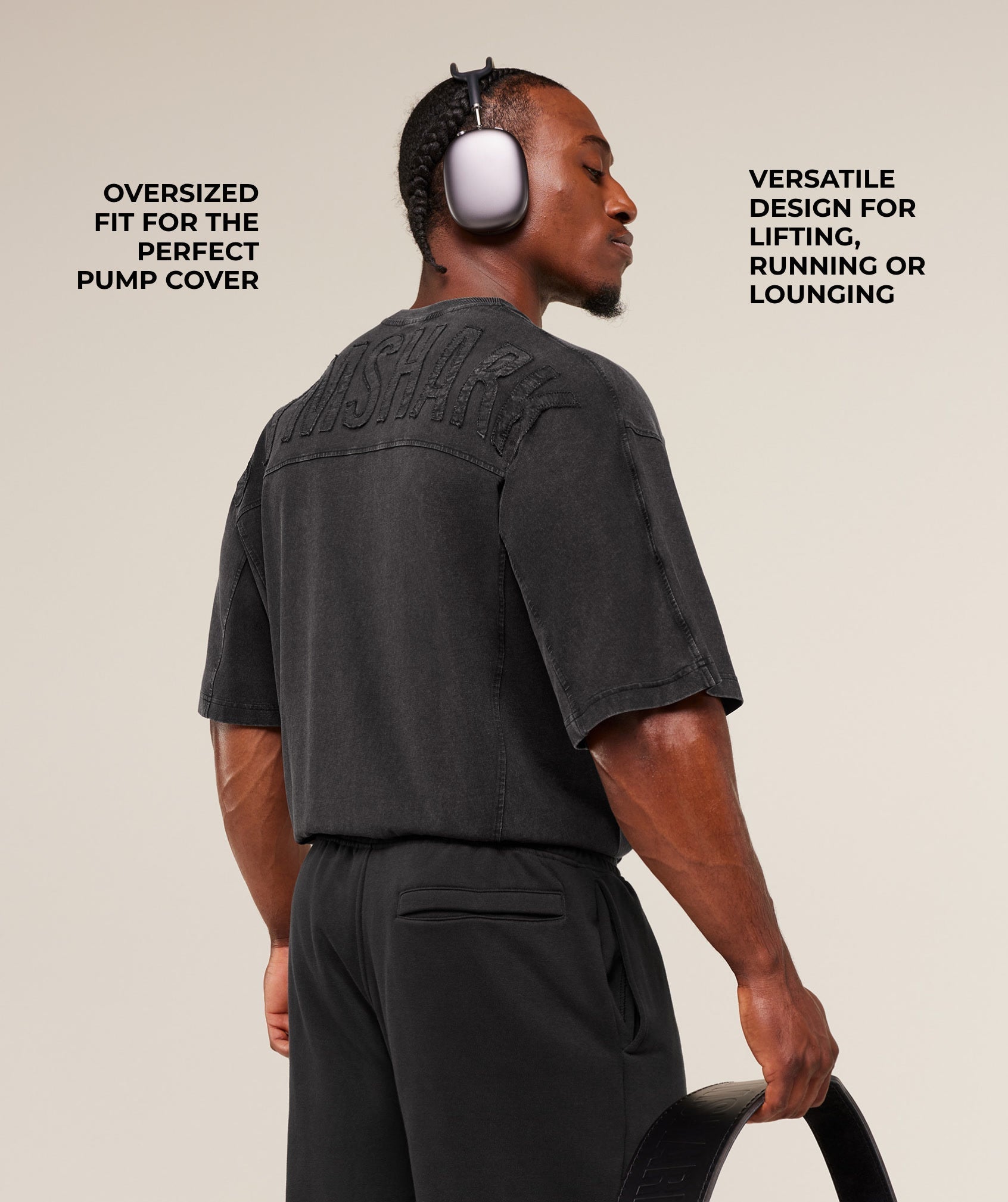 Gymshark Power Washed T-Shirt - GS Black