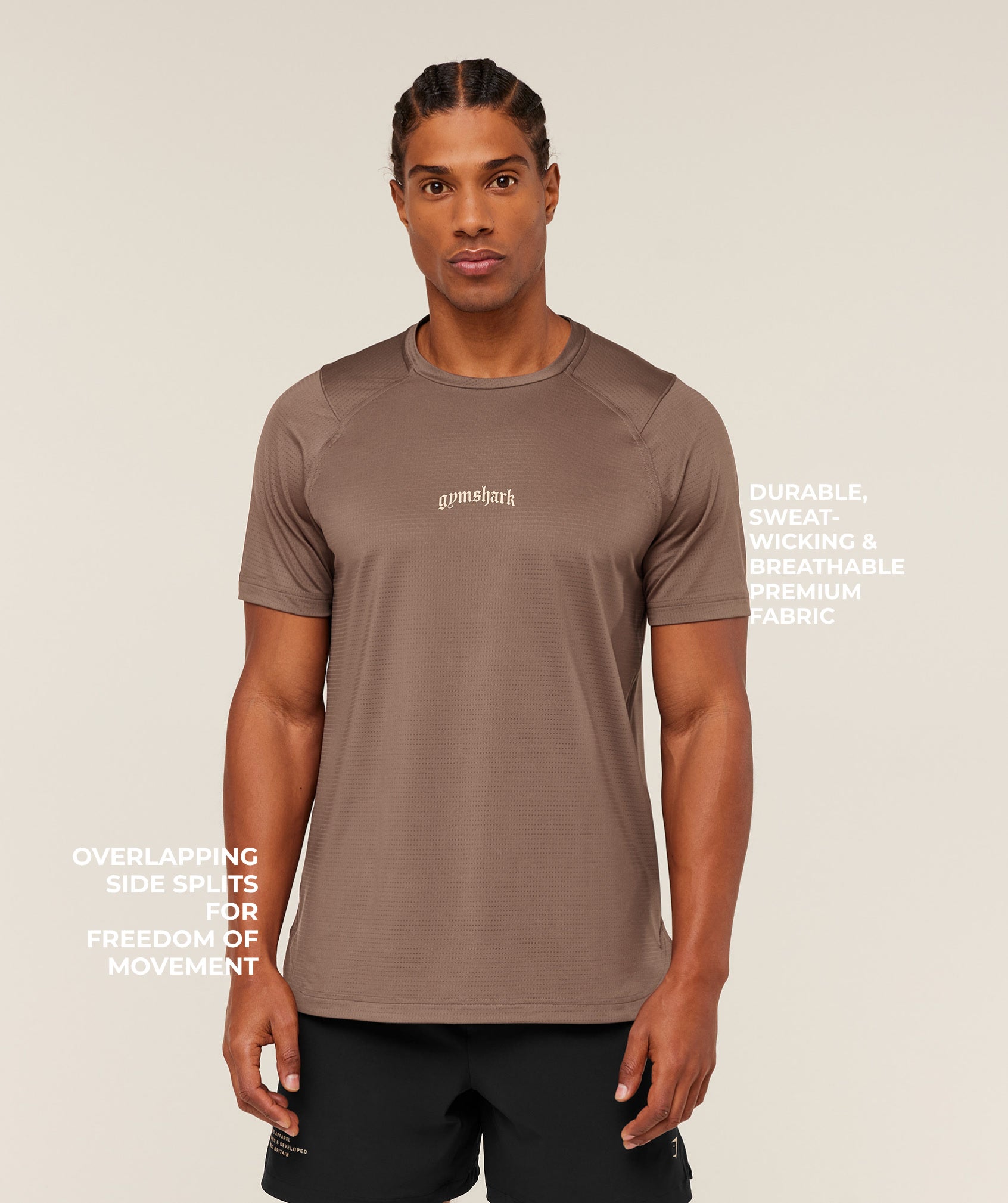 Gymshark Tactical T-Shirt - Soft Brown
