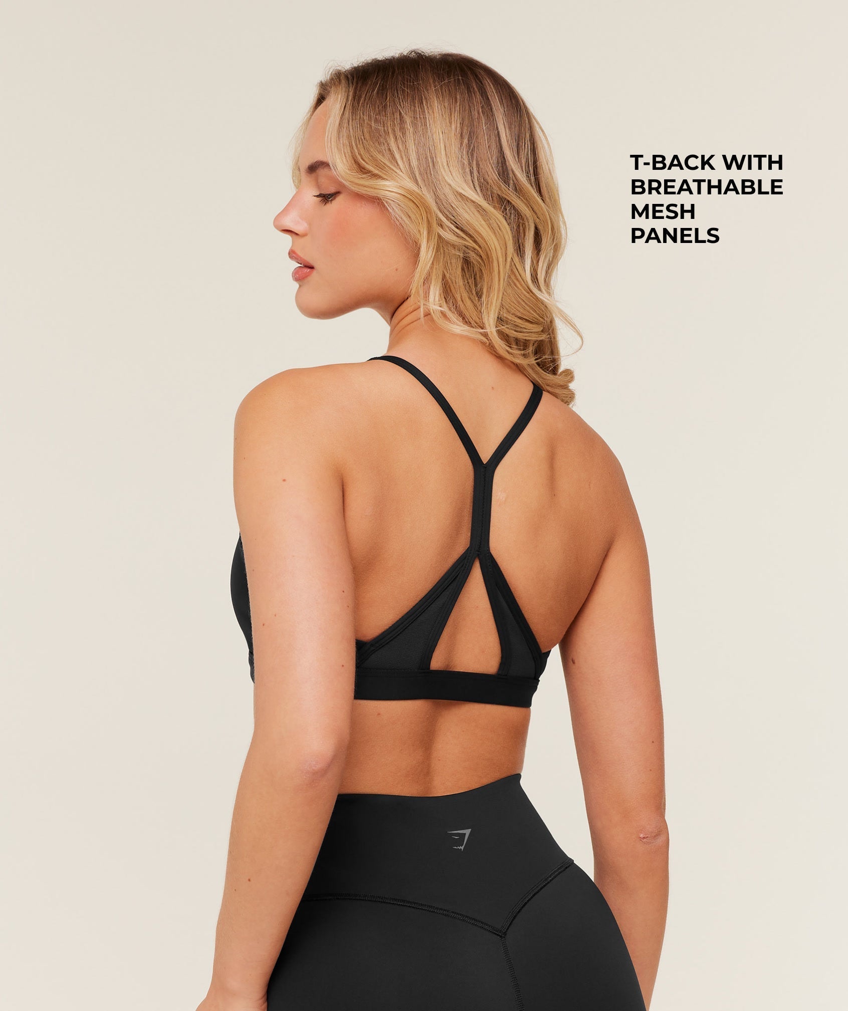 Gymshark Flow Light Support Sports Bra - GS Black