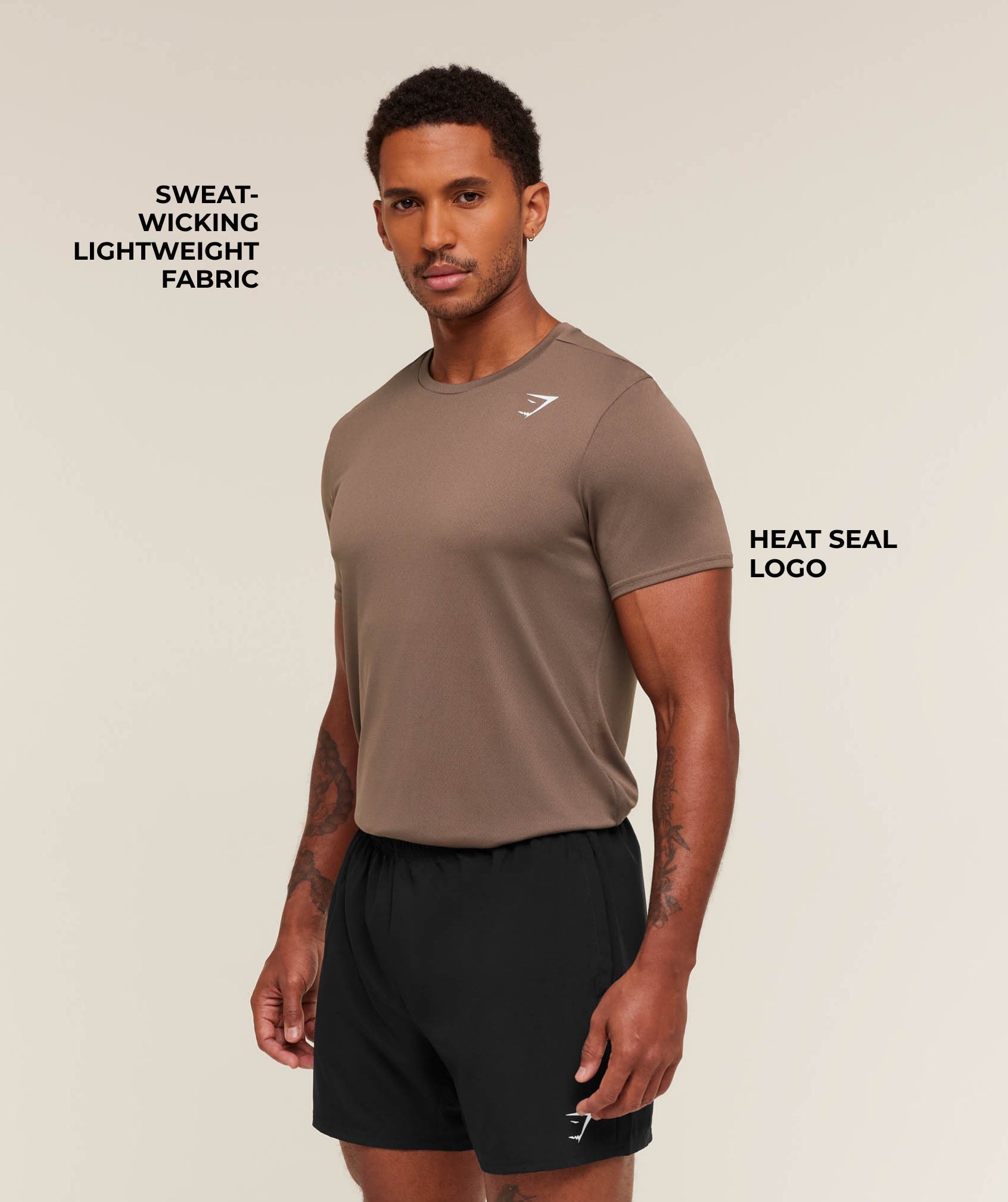 Gymshark Arrival T-Shirt - Soft Brown