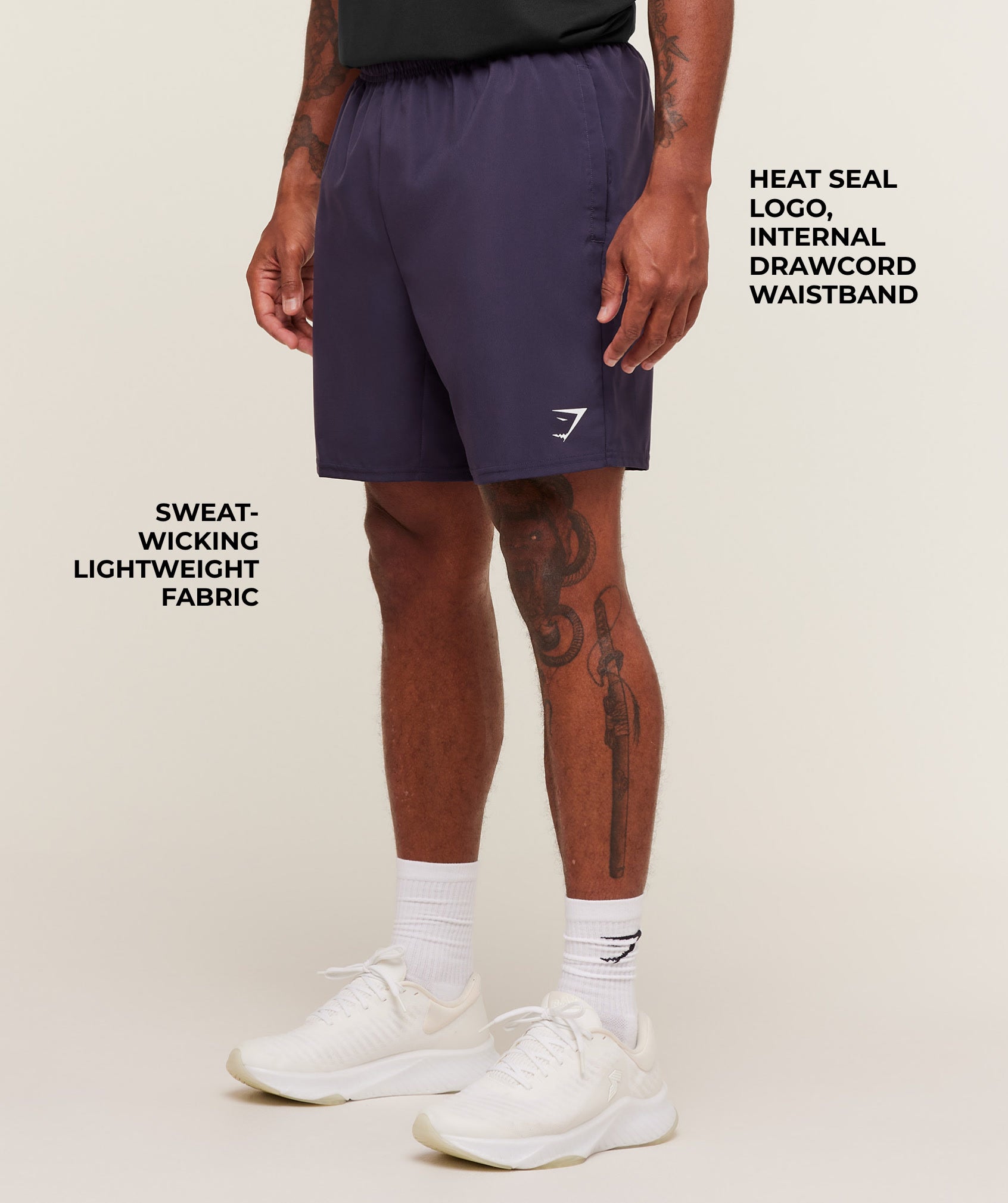 Gymshark Arrival 7" Shorts - Midnight Purple