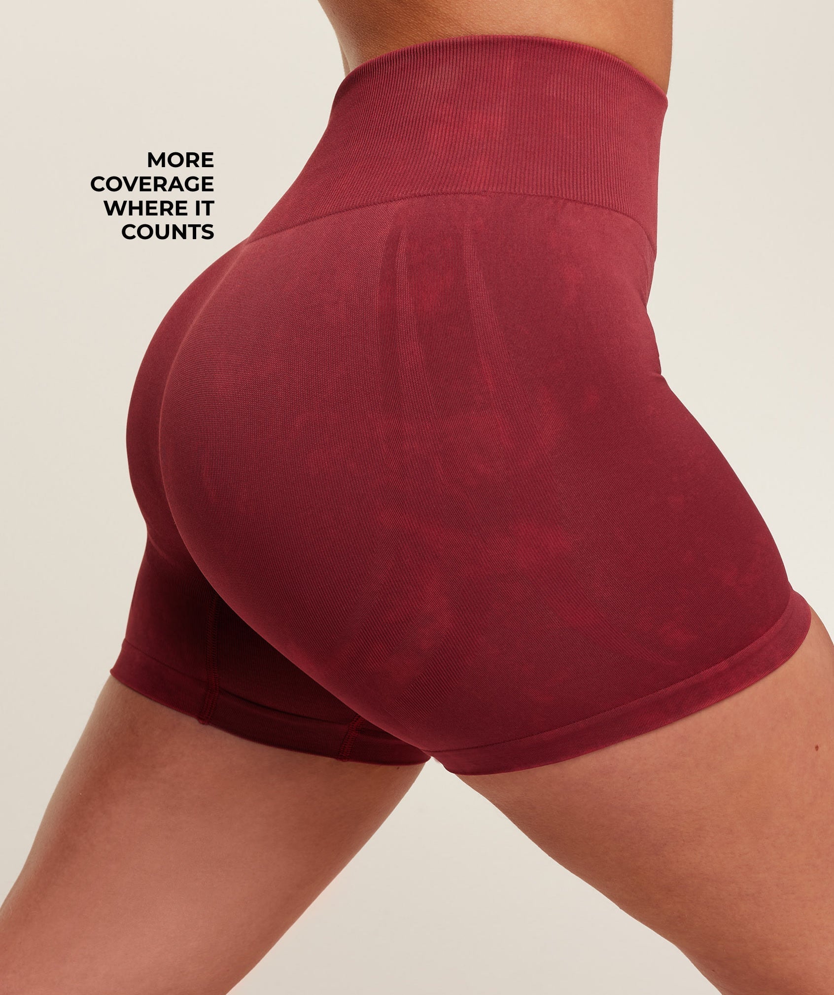 Gymshark Everyday Seamless Washed Shorts 2.0 - Red Wash