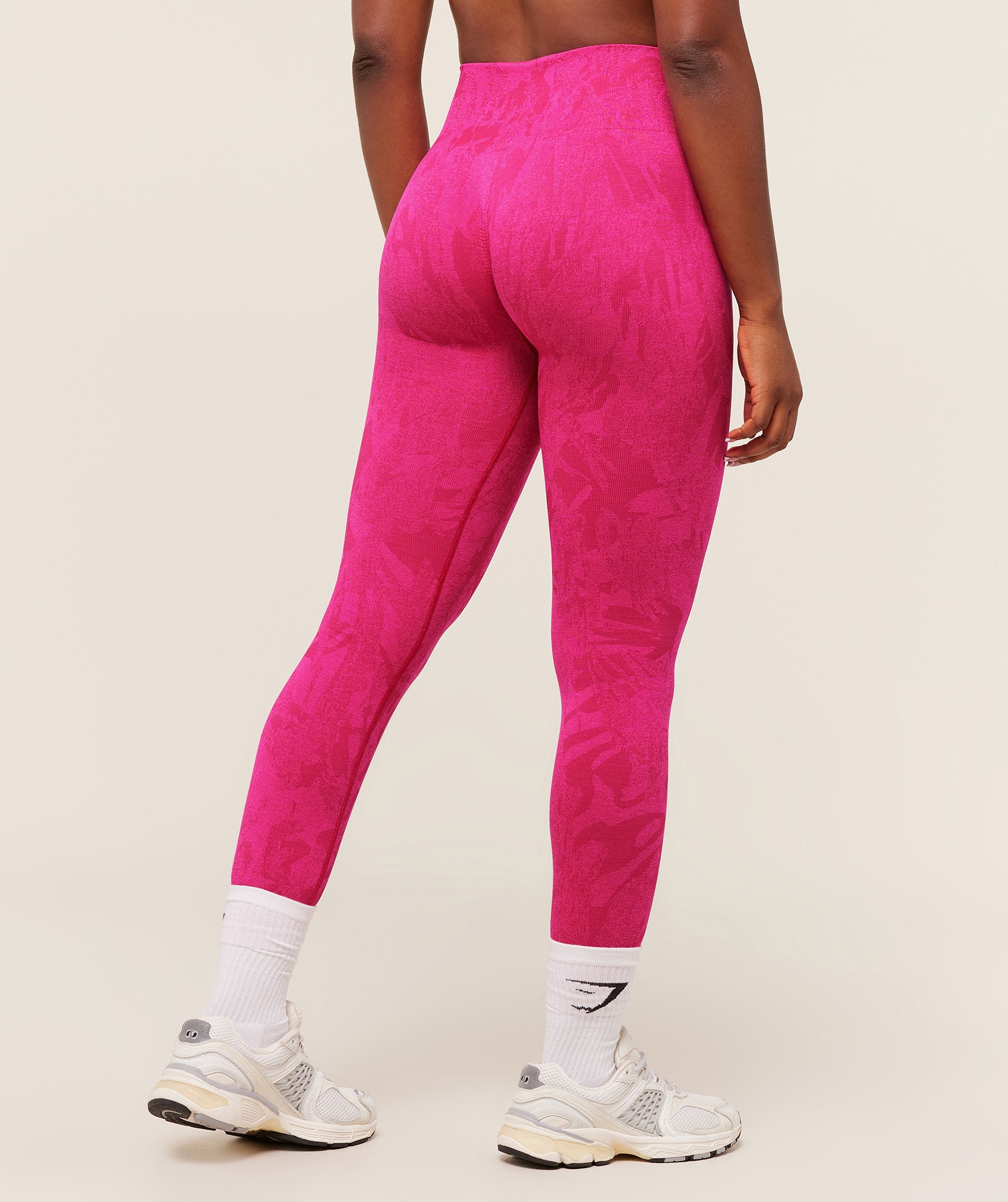 Gymshark Adapt Camo Seamless Leggings - Build Pink/Energy Pink