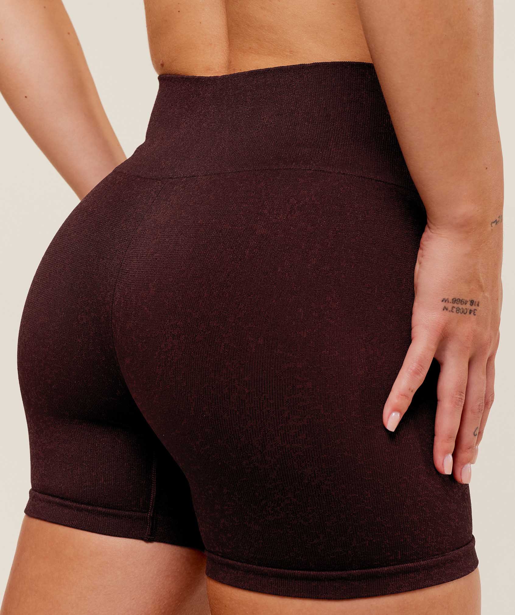 Gymshark Adapt Fleck x Whitney Seamless Shorts - Cherry Purple/Rich Maroon