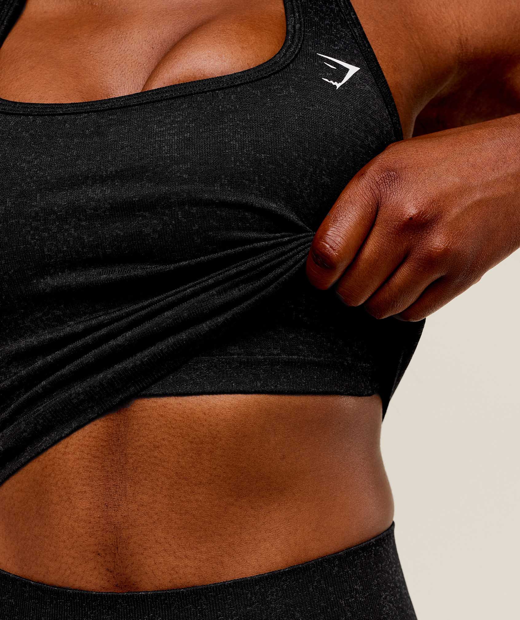 Gymshark Adapt Fleck x Whitney Tank With Shelf - Black