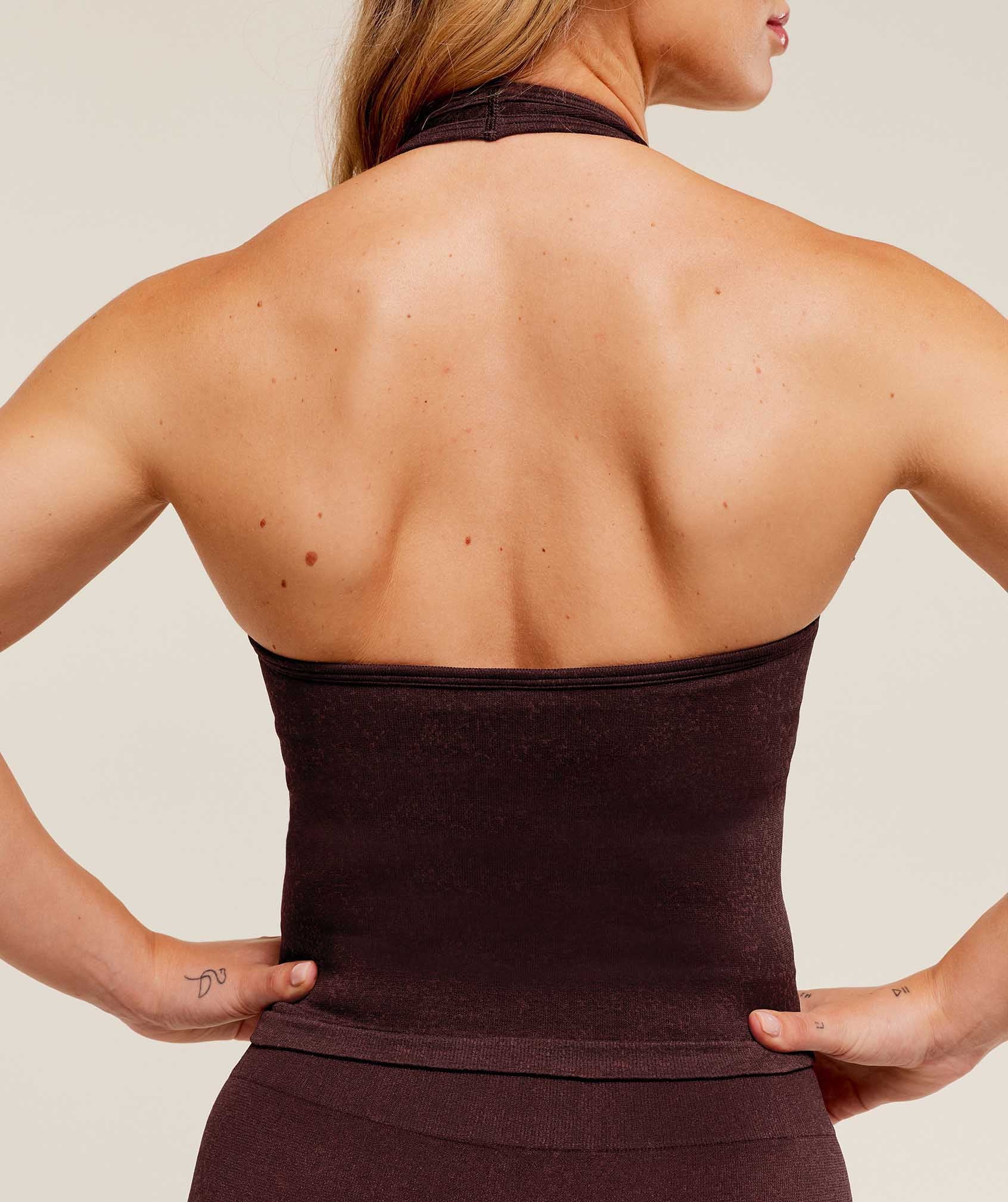 Gymshark Adapt Fleck x Whitney Tank With Shelf - Cherry Purple/Rich Maroon