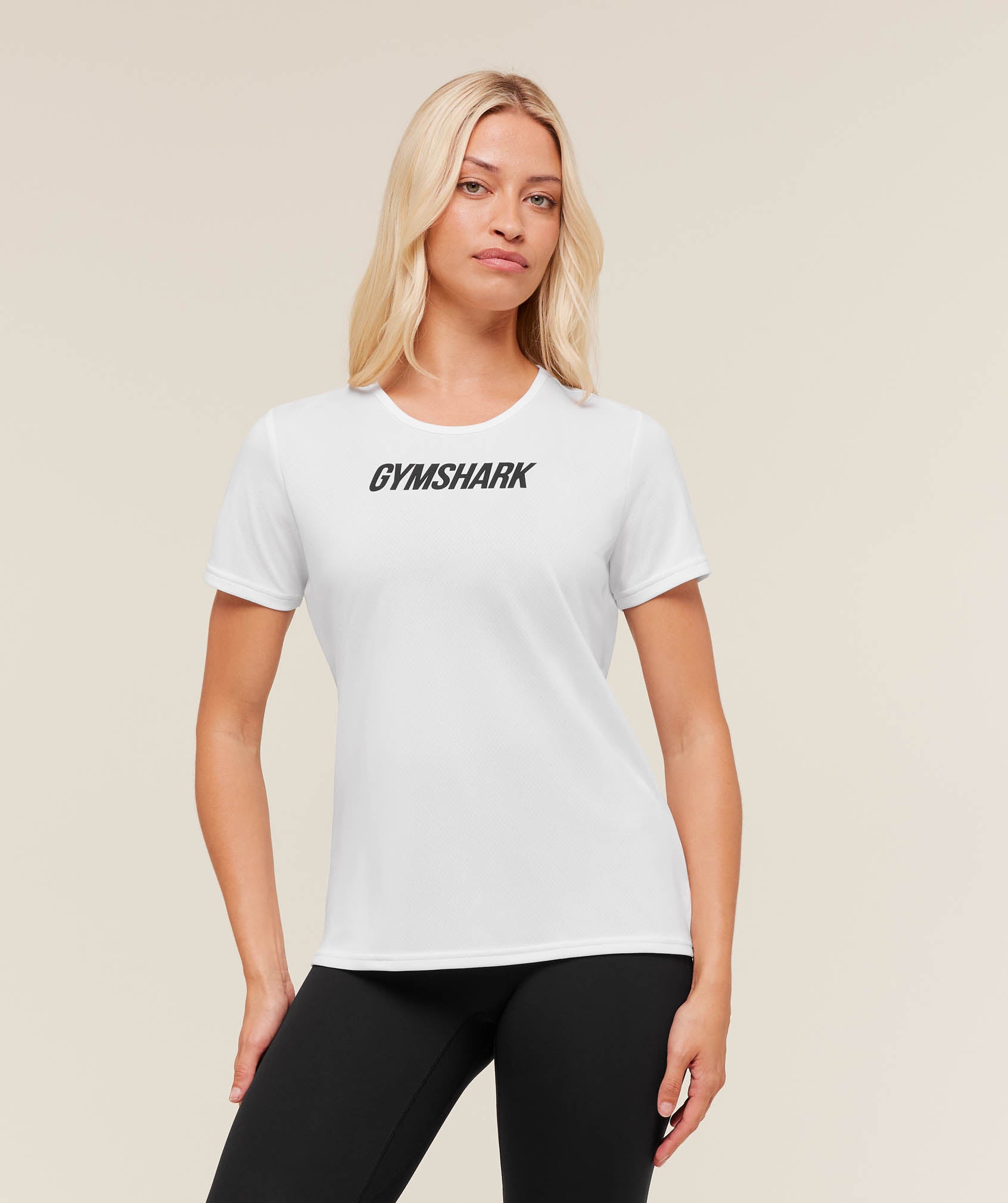 Gymshark Wordmark Graphic T-Shirt - White